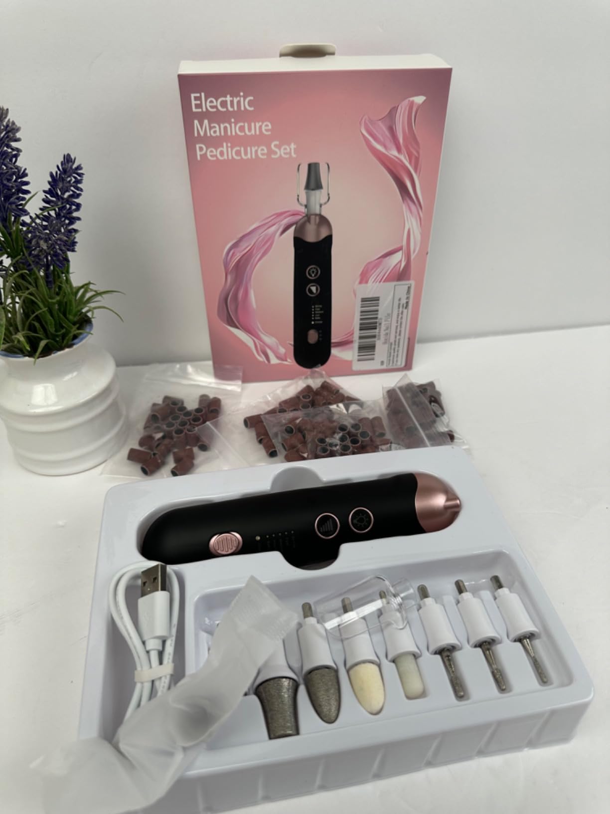 Hoxida Electric Nail File Toe Nail Grinder for Thick Toenails Manicure Kit customer photo 1