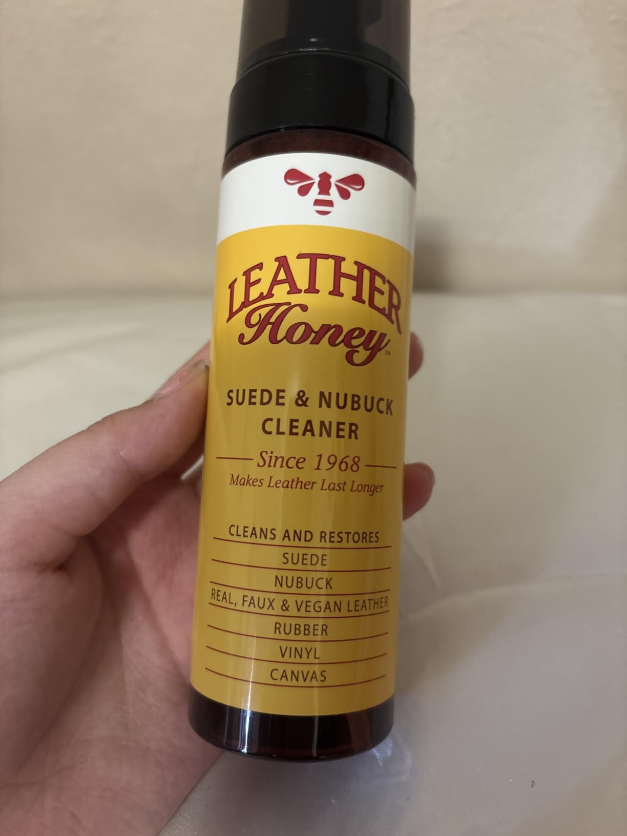 Leather Honey Suede Cleaner – Non-Toxic & Made in USA Since 1968 customer photo 1