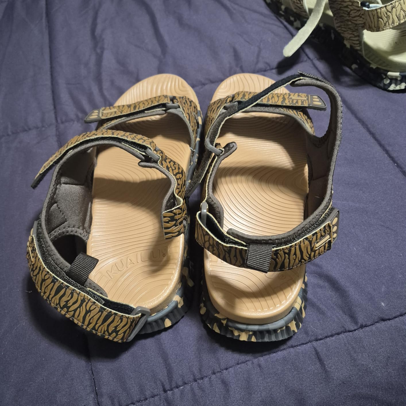 KuaiLu Mens Hiking Sandals with Orthopedic Arch Support Footbed customer photo 1