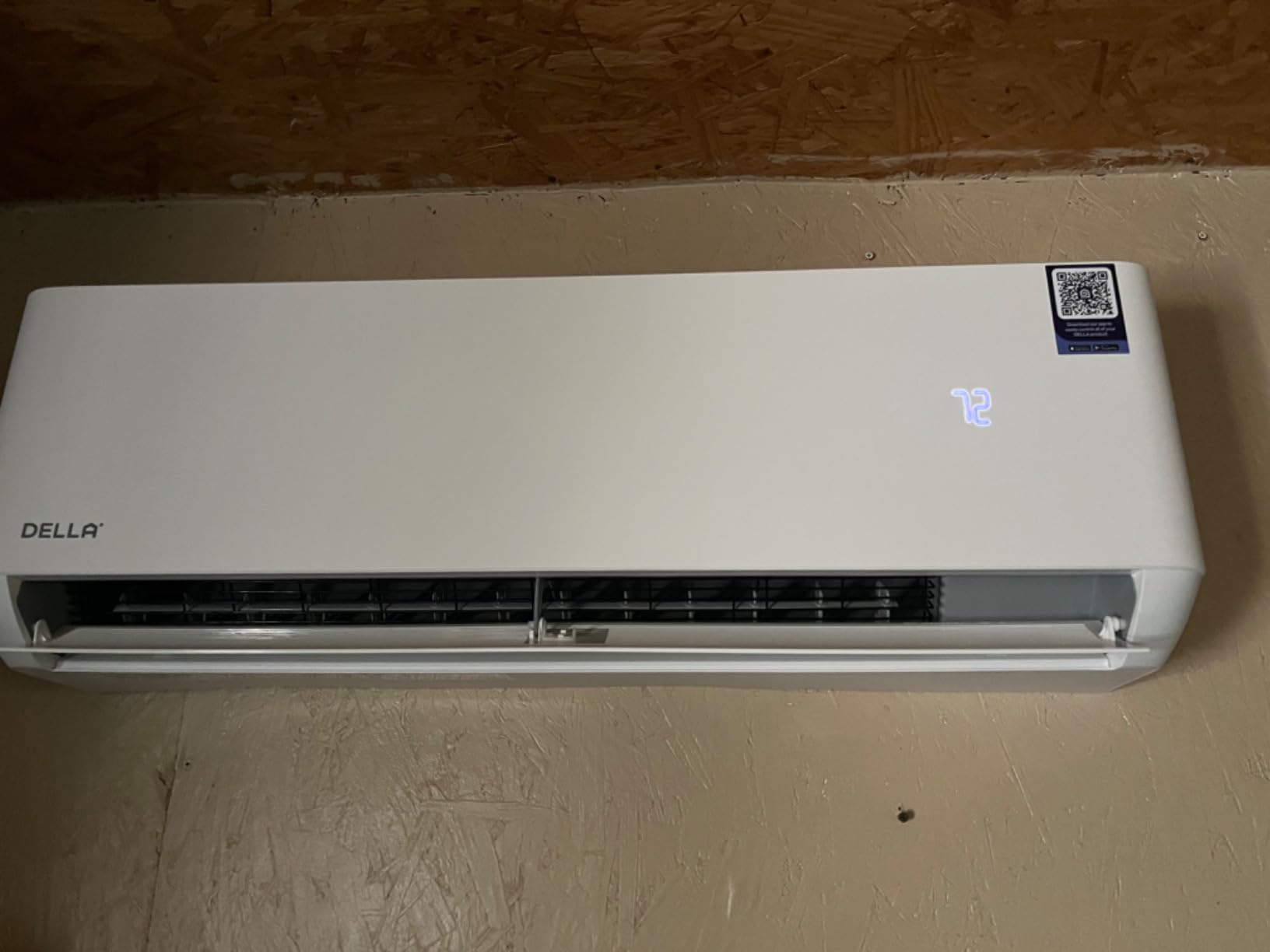 DELLA Optima Series 12,000 BTU Mini Split AC with Soft Airflow, Hyper Heat Down to -13°F, Up to 550 Sq. Ft, 24 SEER2 230V, Energy Star, WiFi & Alexa,Inverter AC,1 Ton Pre-Charged Heat Pump,16.4ft Kit customer photo 1
