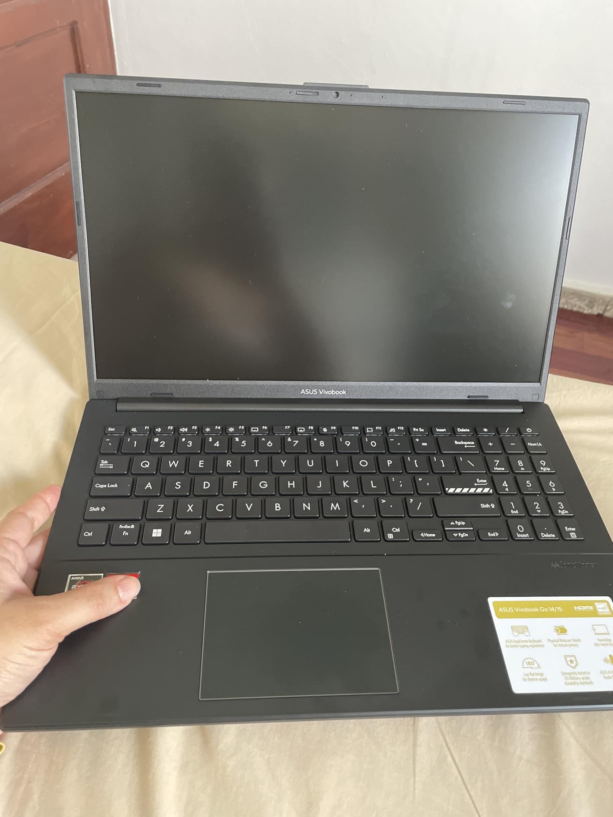 ASUS Vivobook Go 15.6” FHD Slim Laptop, AMD Ryzen 3 7320U Quad Core Processor, 8GB DDR5 RAM, 128GB SSD, Windows 11 Home, Fast Charging, Webcam Sheild, Military Grade Durability, Black, E1504FA-AS33 customer photo 2