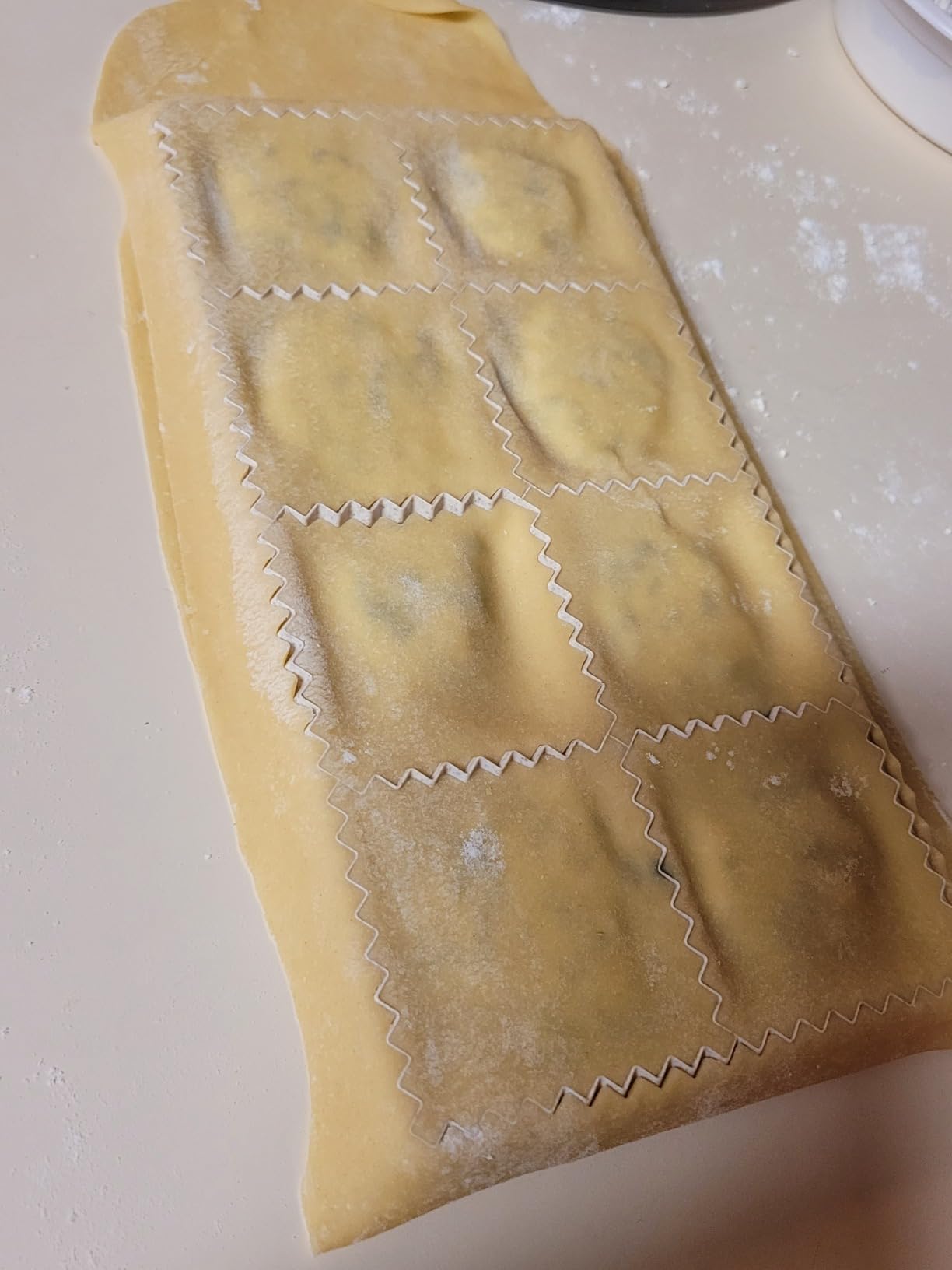 Ravioli Maker Press, Ravioli Cutter, 8-Holes Square Mold, Empanada Press customer photo 2