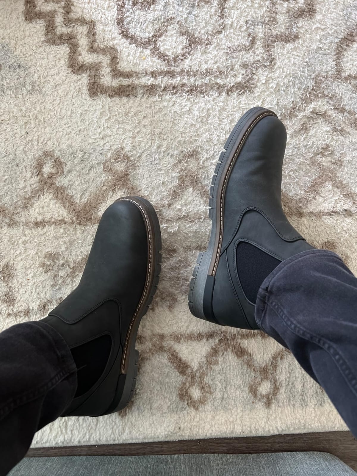 Jousen Men's Chelsea Boots Slip-On Casual Boots customer photo 1
