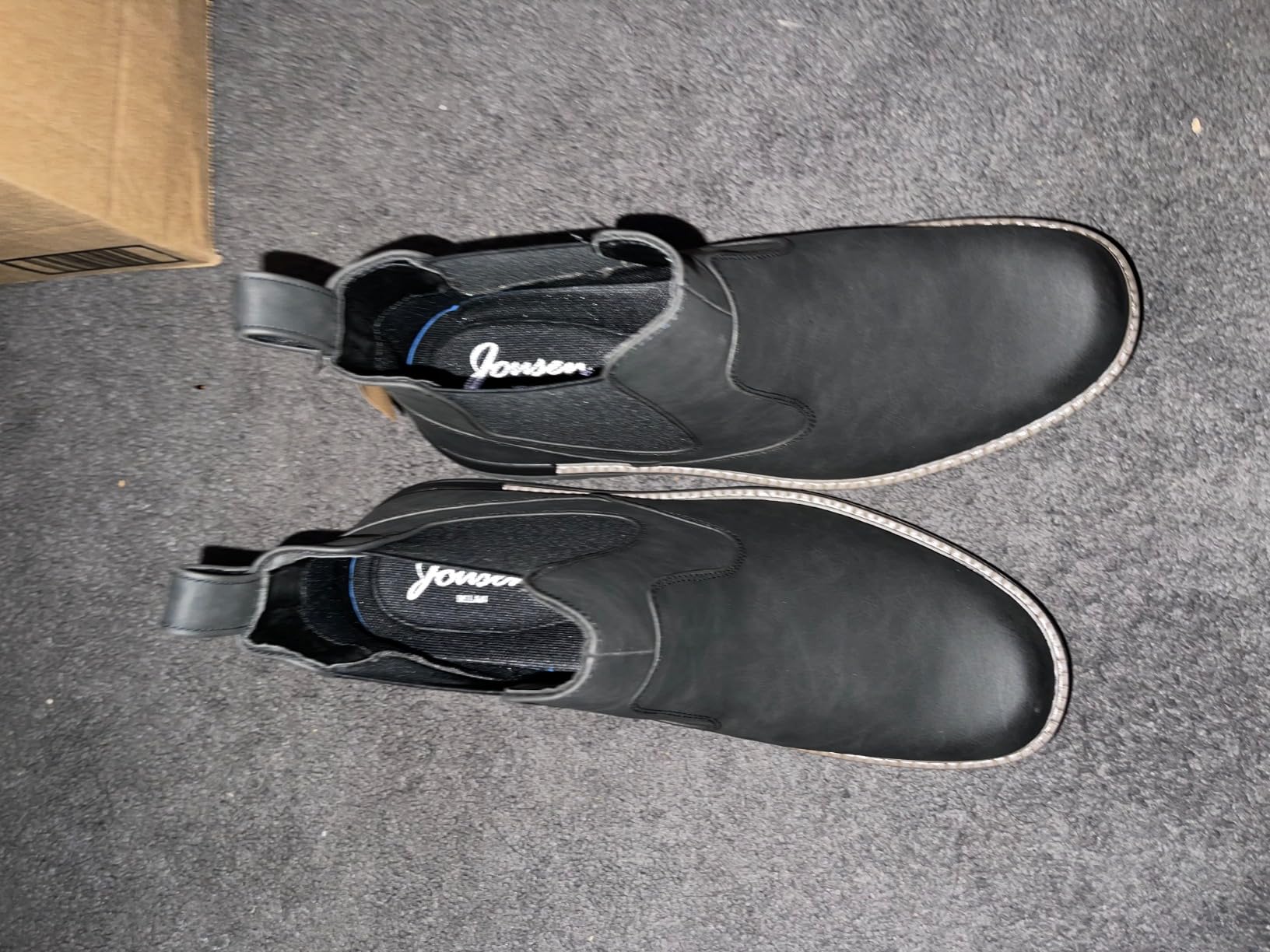 Jousen Men's Chelsea Boots Slip-On Casual Boots customer photo 2