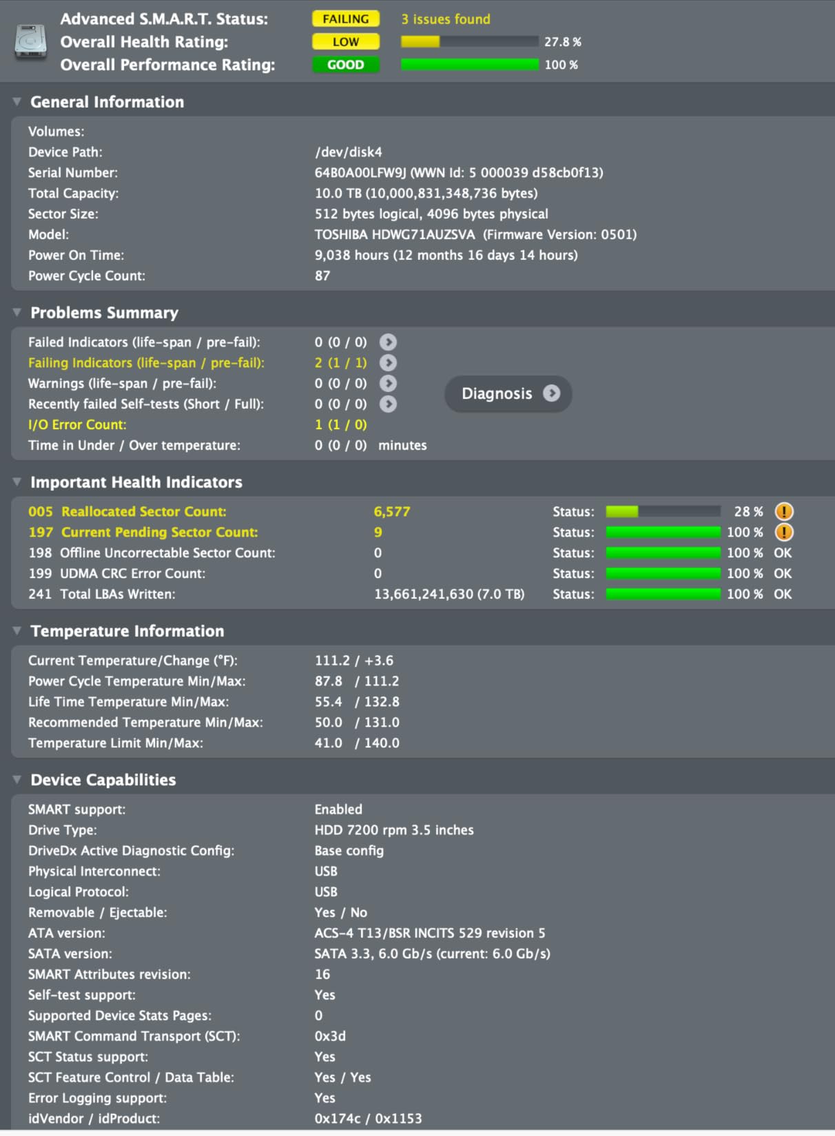 Toshiba N300 6TB NAS 3.5-Inch Internal Hard Drive - CMR SATA 6 GB/s 7200 RPM 512 MB Cache - HDWG760XZSTA customer photo 2