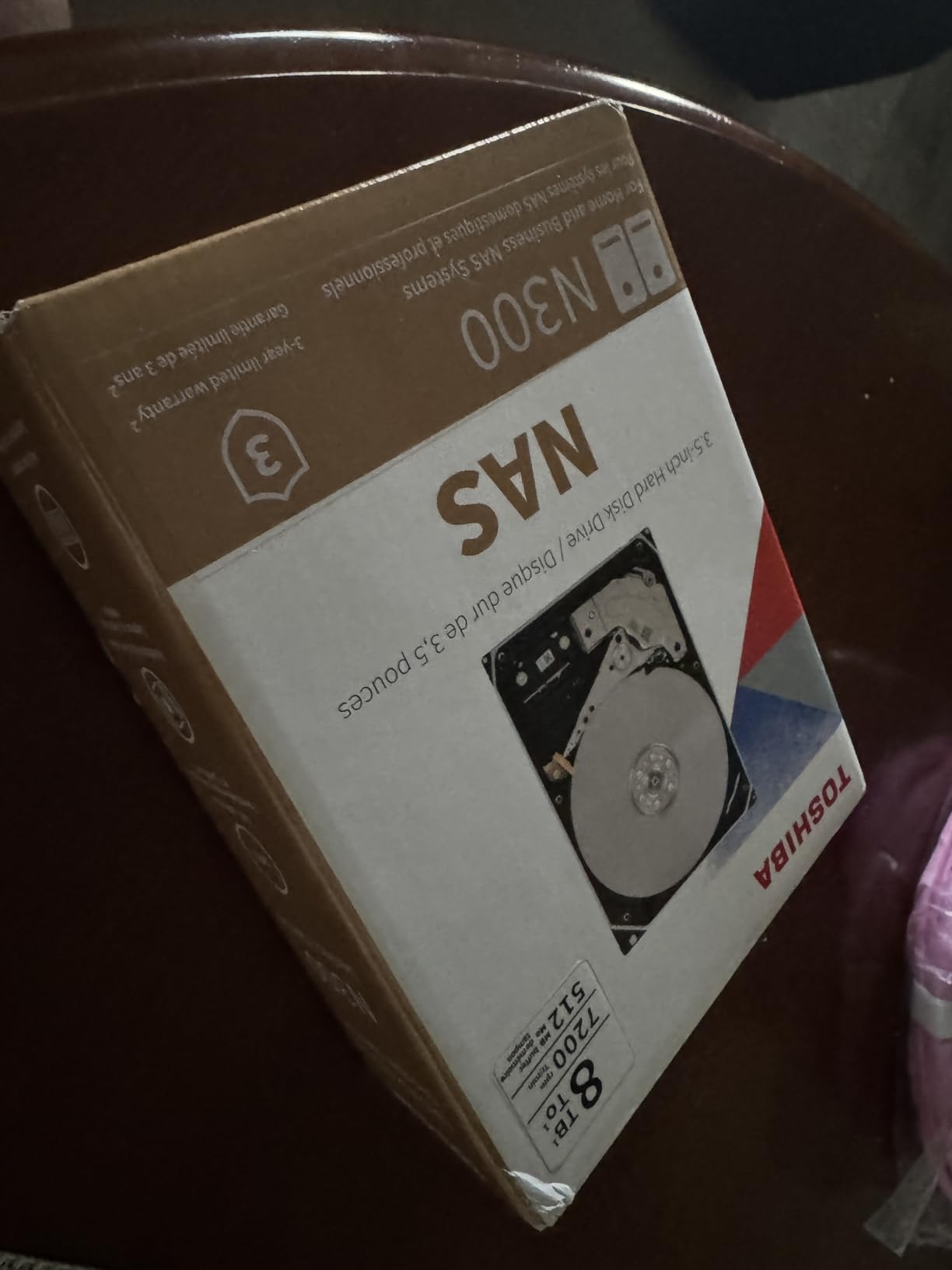 Toshiba N300 8TB NAS 3.5-Inch Internal Hard Drive - CMR SATA 6 GB/s 7200 RPM 512 MB Cache - HDWG780XZSTA customer photo 1