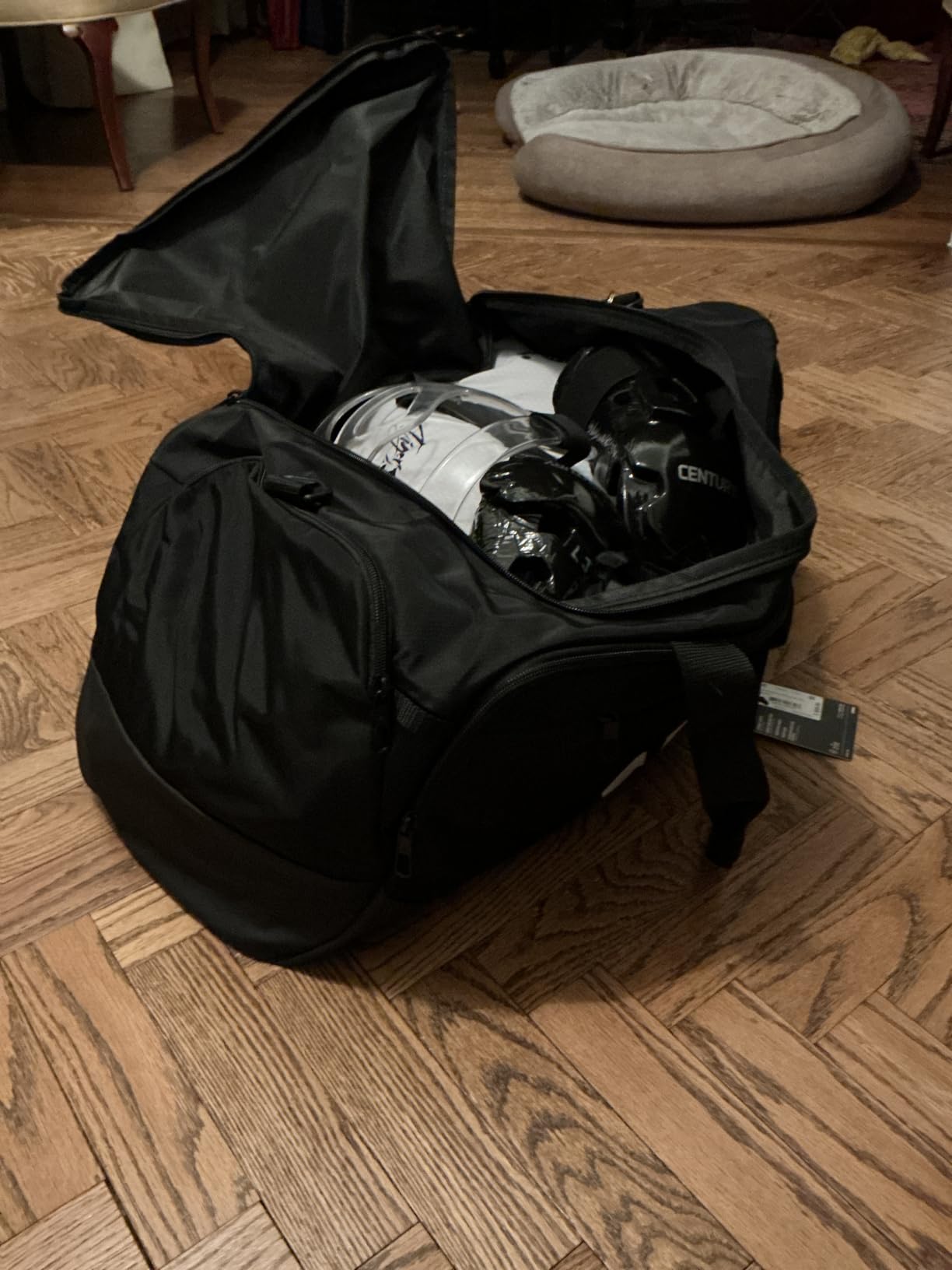 adidas Defender 5 Duffel Bag for Sports, Gym and Travel, Twill Grey/Rose Gold, OSFA customer photo 2