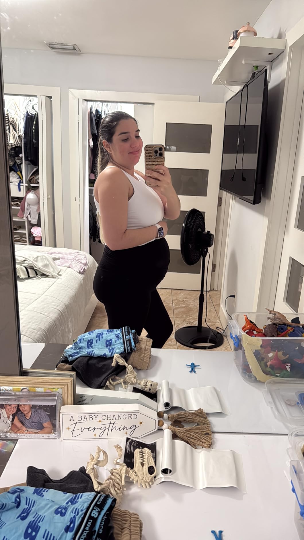 Walifrey Maternity Leggings with Pockets Over the Belly customer photo 2