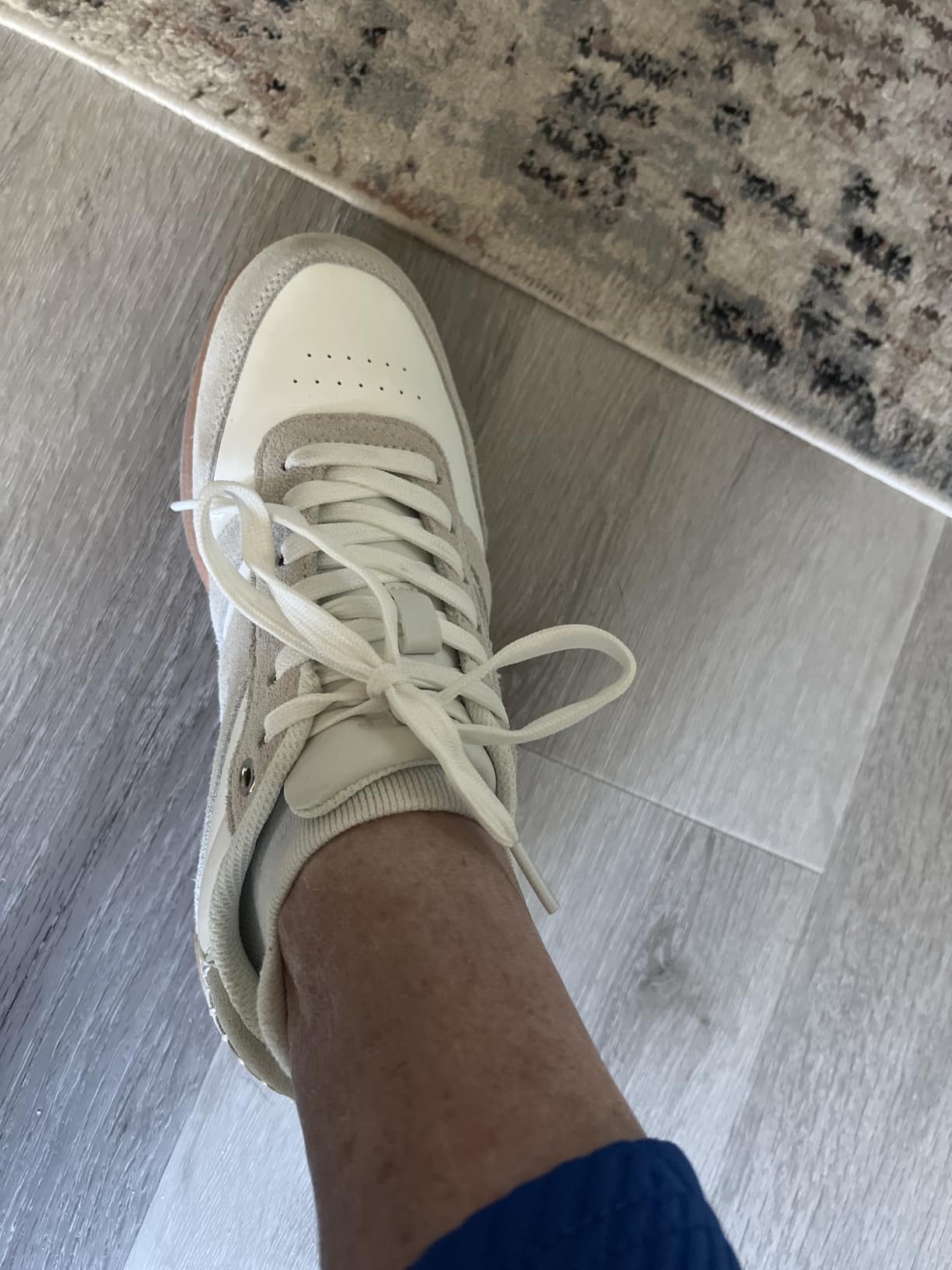 LUCKY STEP Women Retro Gum Sole Fashion Sneakers customer photo 1