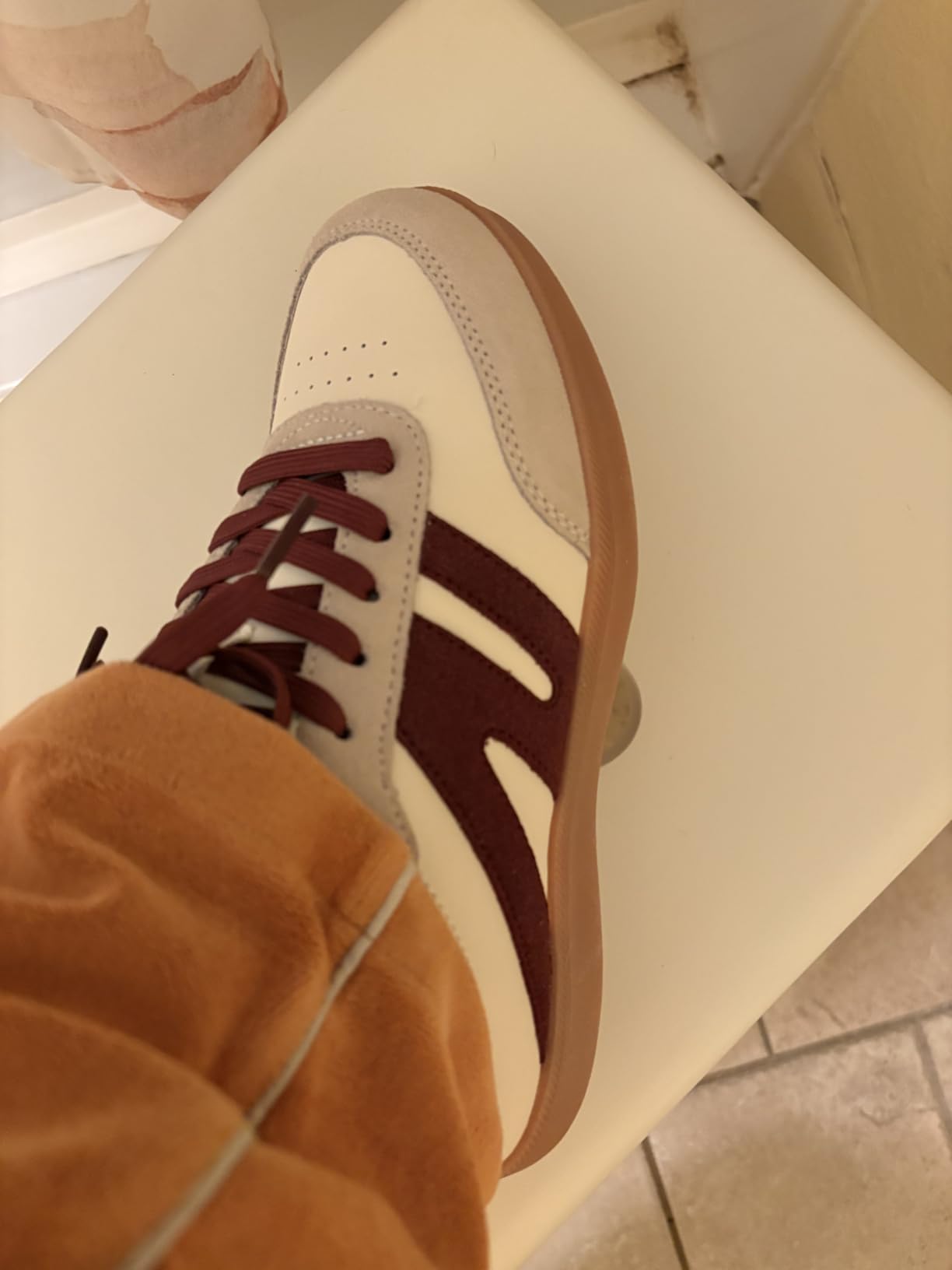 LUCKY STEP Women Retro Gum Sole Fashion Sneakers customer photo 2