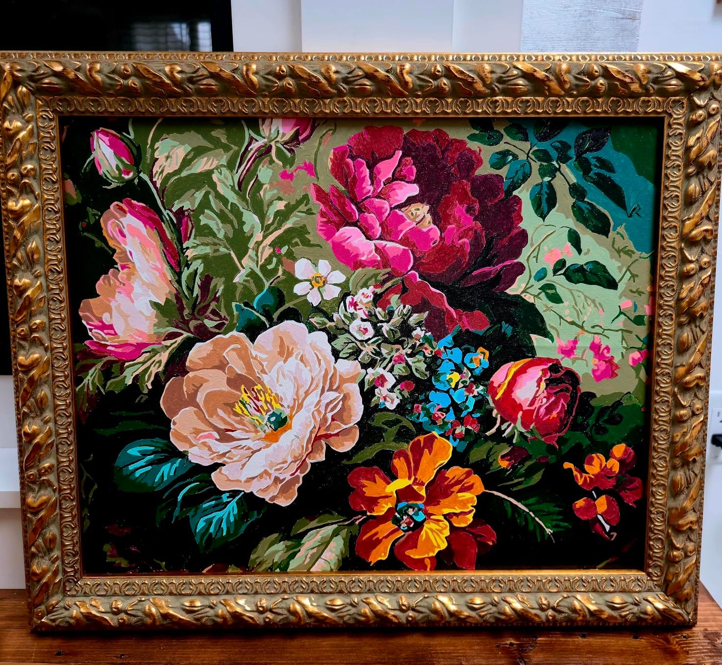 Arttoplus Flower Paint by Numbers Kit for Adults Canvas 16x20 inch customer photo 2