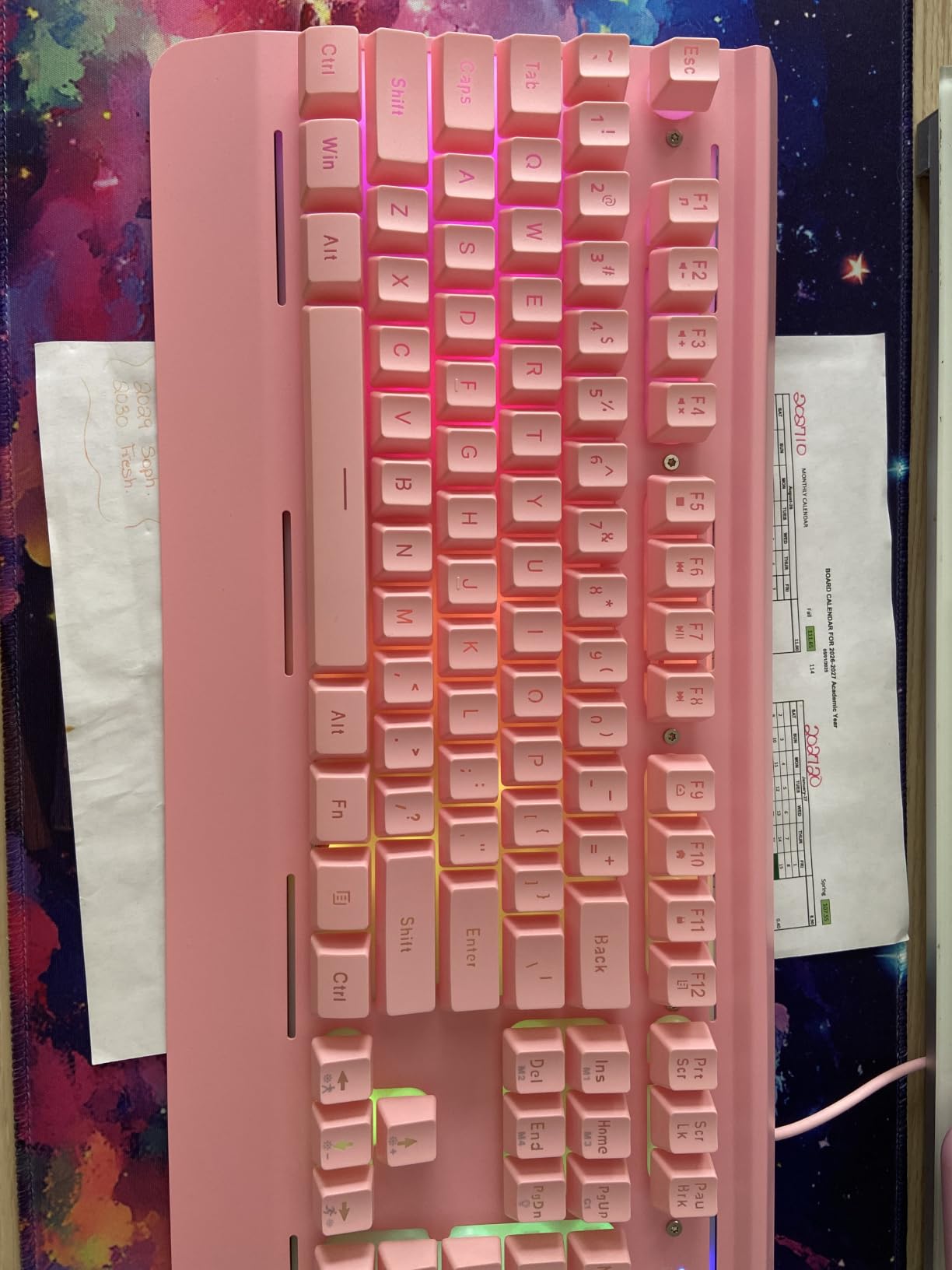 TECKNET Wired Gaming Keyboard, RGB Backlit Keyboard with Metal Panel Design customer photo 1
