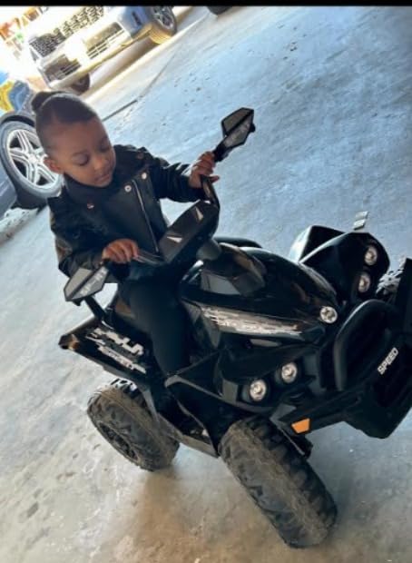 INFANS Kids ATV, 12V 4 Wheeler Ride on Toy, Dark Black customer photo 2