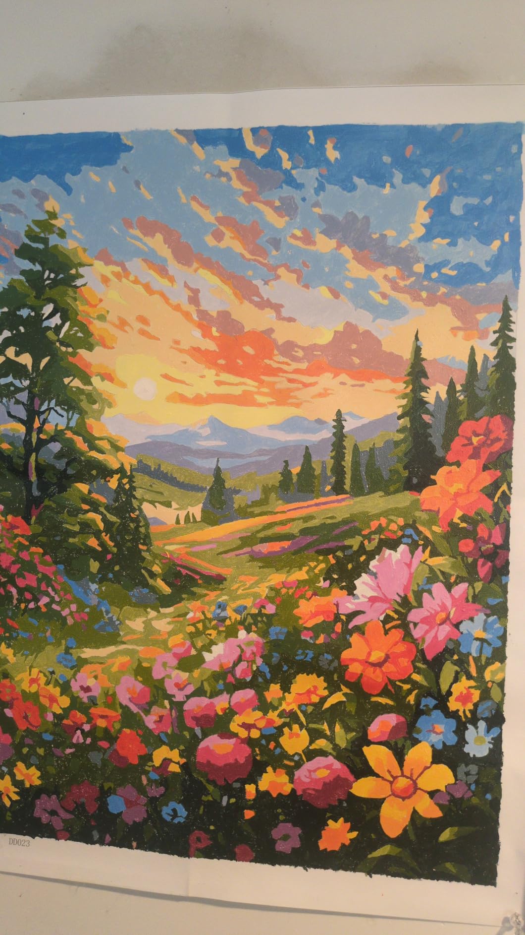 Mountain Paint By Numbers Kit For Adults Beginner Cabin Adult Paint By Number Kits On Canvas Mountain Oil Painting Kit For Beginners Adults' Paint-By-Number Kits For Gift Home Wall Decor 16x20 Inch customer photo 1