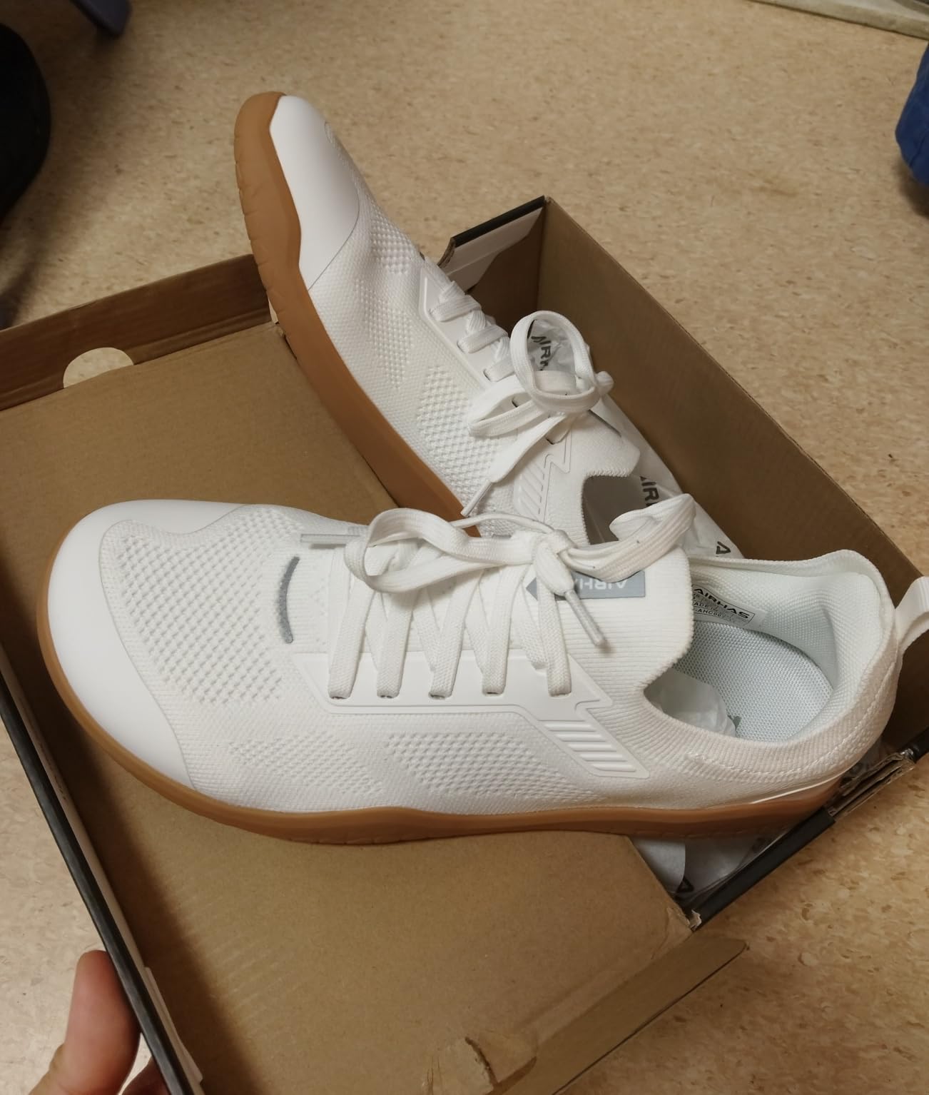 Men's Barefoot Shoes Zero Drop Minimalist Sneakers with Anatomical Toe Box customer photo 1