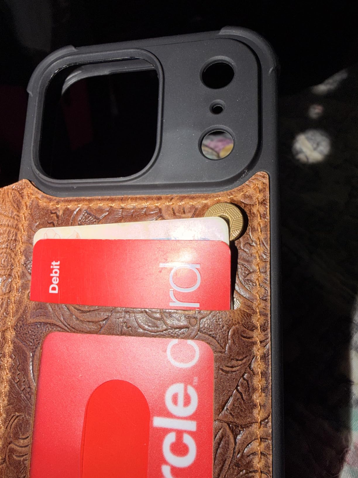 Wallet Real Leather Case Compatible With iPhone 15 Pro Max 6.7