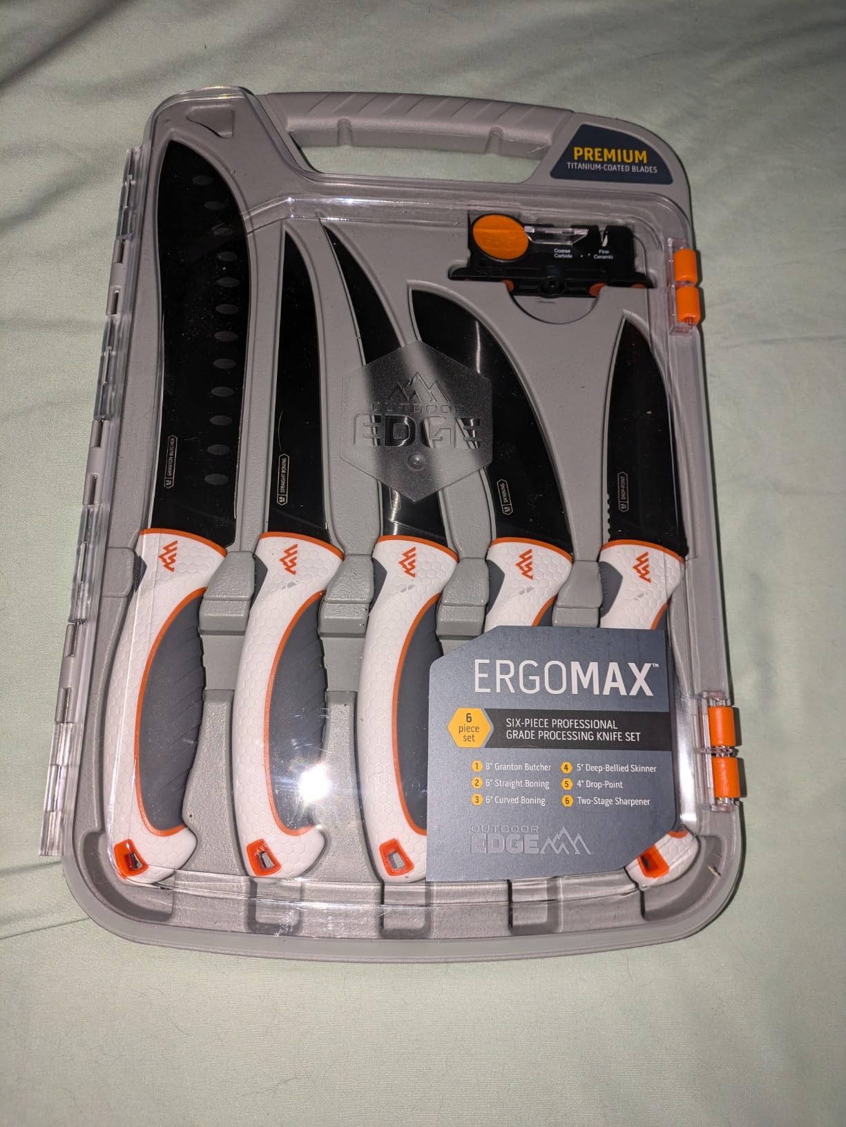 OUTDOOR EDGE ErgoMax 6-Piece Professional Game Processing Knife Set - Caping & Boning Knives, Skinning Knife, Butcher, Elite Big Game, Elk & Deer Hunting Gear, Perfect Field Dressing Knife Set customer photo 1