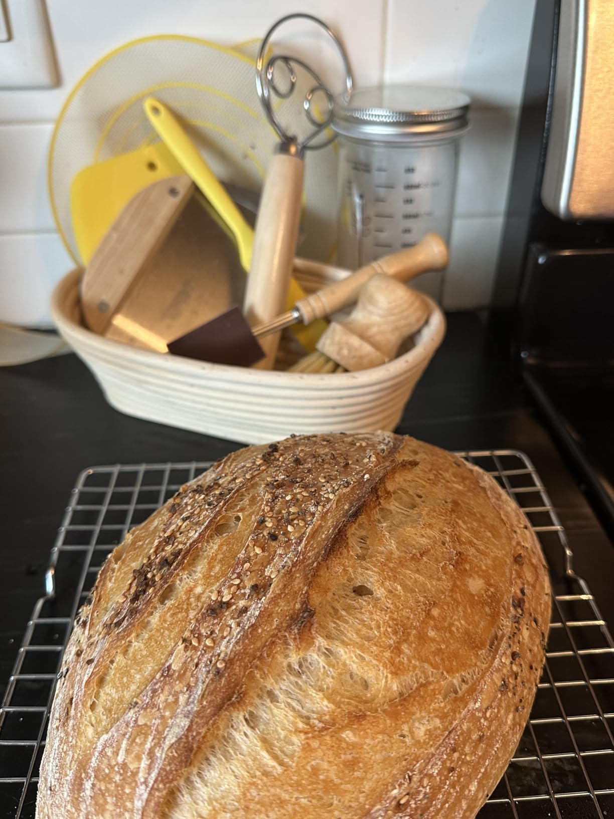BAVIFY Sourdough Starter Kit, Banneton Bread Proofing Baskets Set customer photo 1