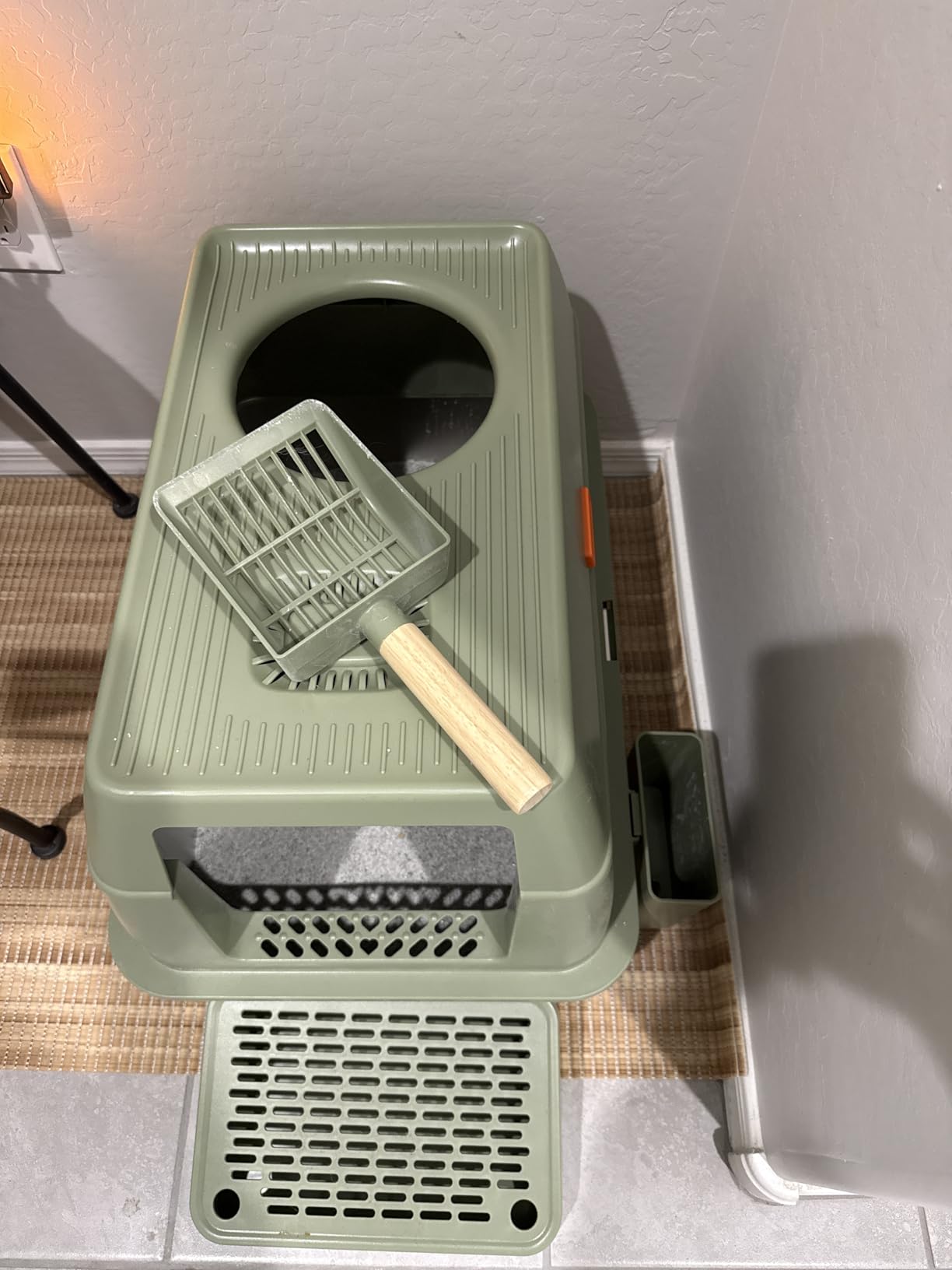 Stainless Steel Cat Litter Box with Removable Lid, XL Enclosed-Grey customer photo 2