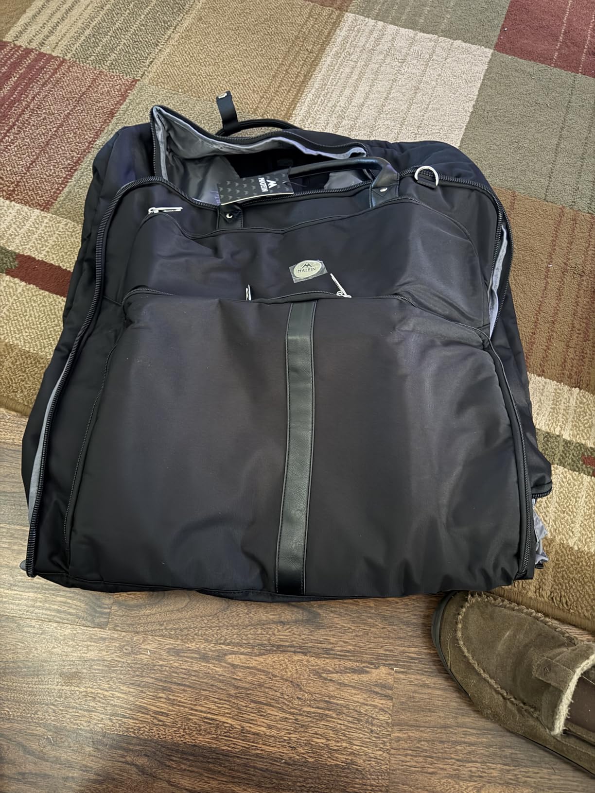 MATEIN Mens Garment Bags for Travel, Large Travel Suit Bag Up to 7 Suits | Wrinkle Free, Carry On Garment Bags, For Hanging Clothes, Business Suitcase Luggage Bag, Fit 17.3 Inch Laptop, Strap, Black customer photo 1