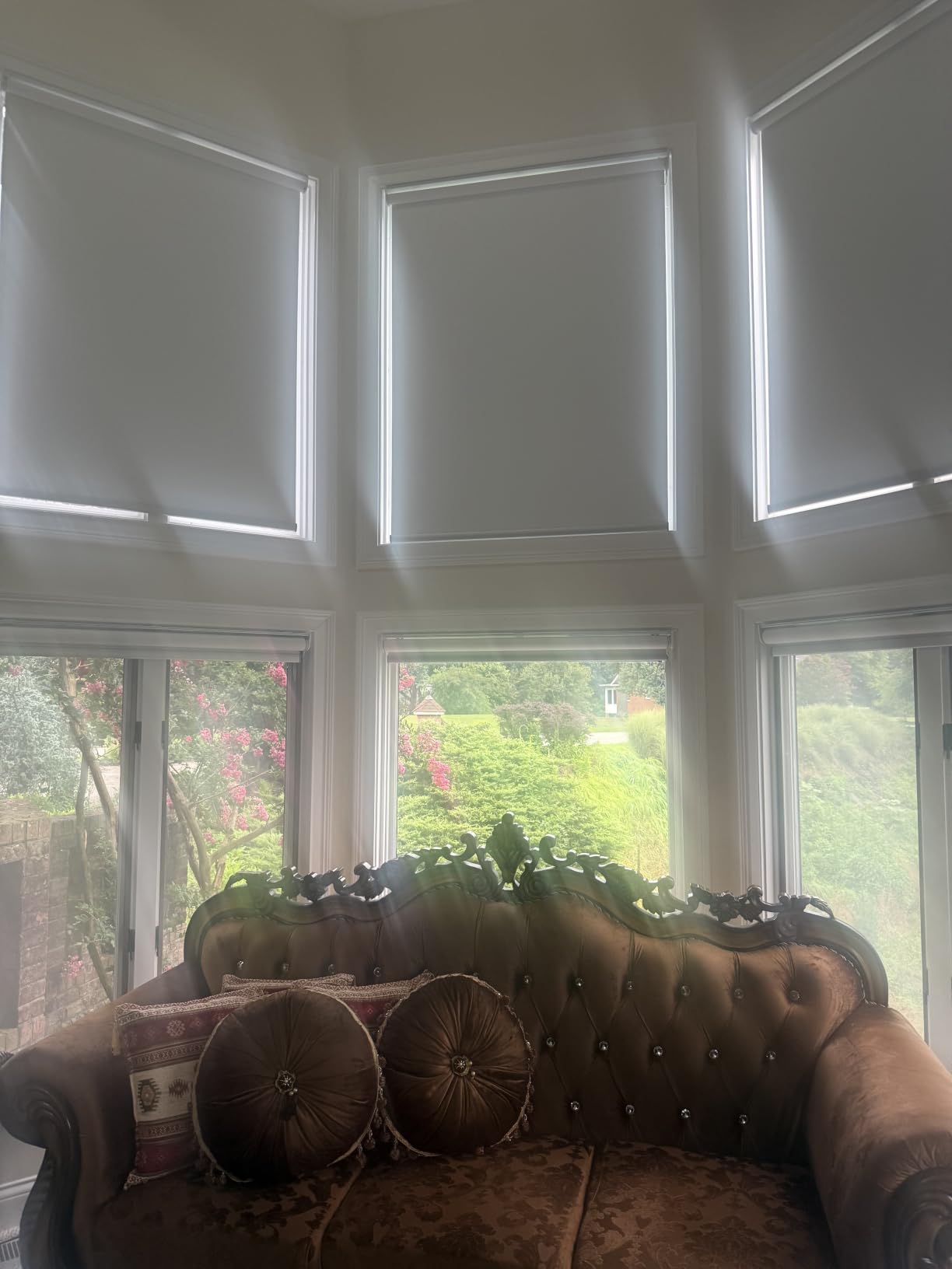Motorized Roller Shades, 100% Blackout, Dark Onyx Black customer photo 1