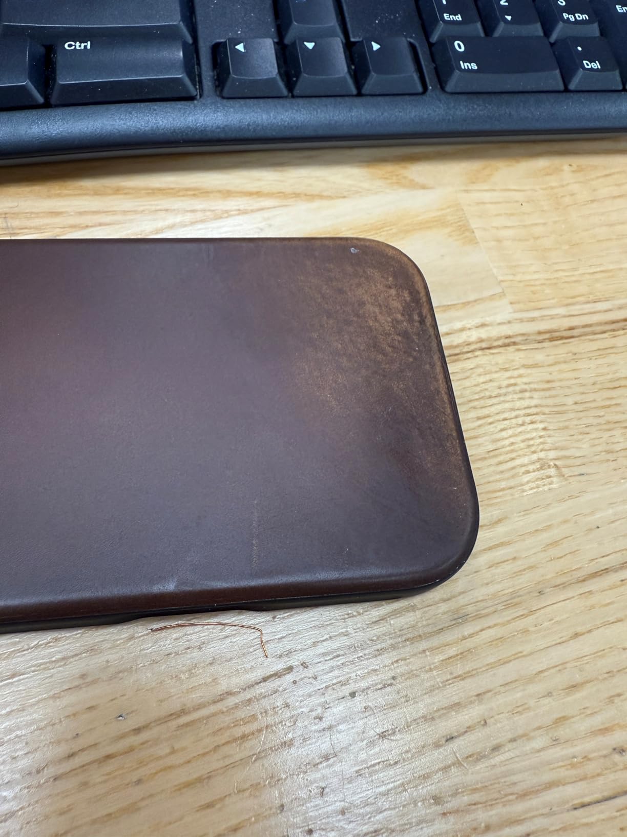 Modern Leather Case - iPhone 16 Pro Max | Rustic Brown | Horween customer photo 2