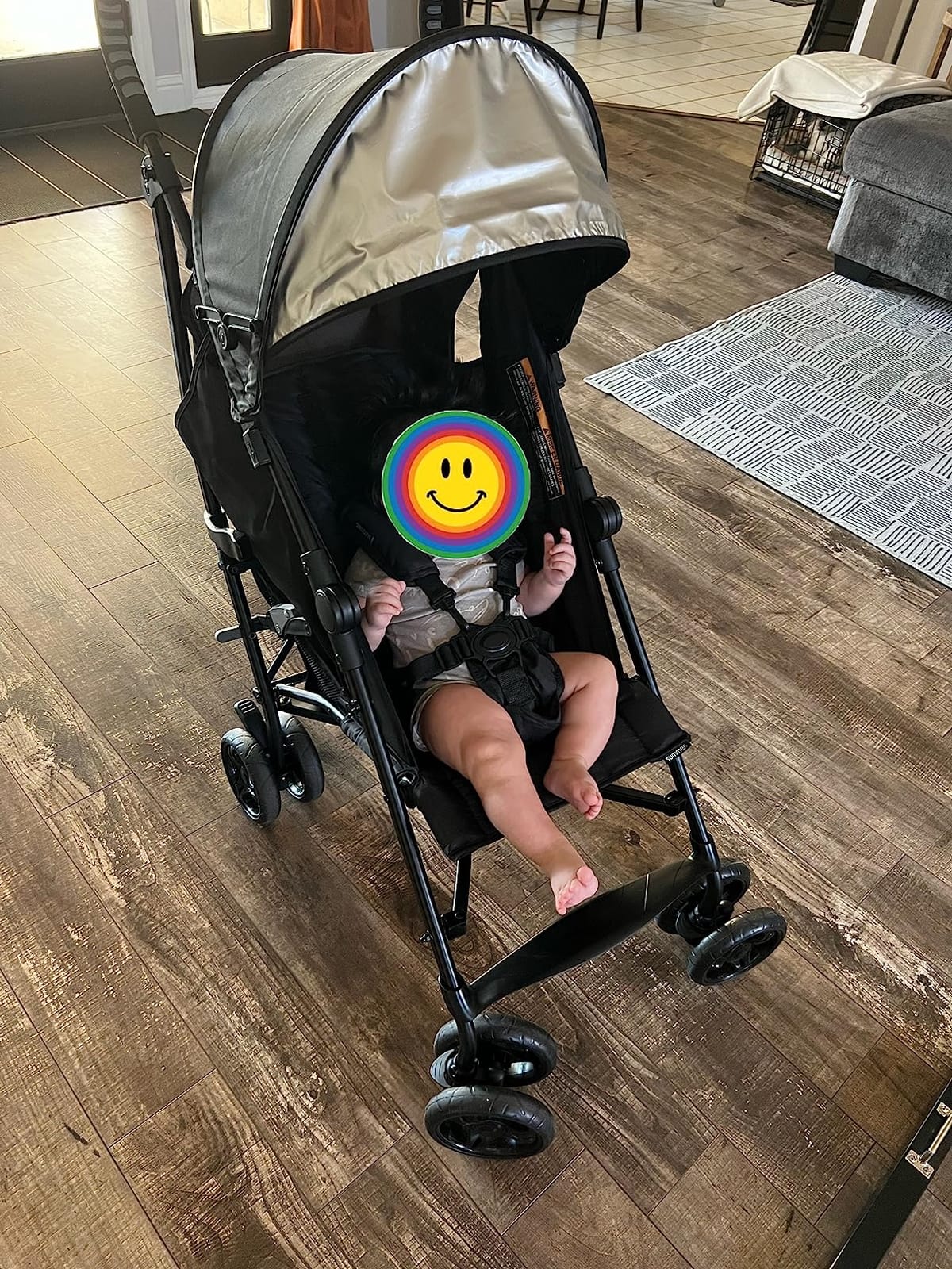 3Dlite Convenience Stroller, Gray - Lightweight Stroller with Aluminum Frame, Large Seat Area, 4 Position Recline, Extra Large Storage Basket - Infant Stroller for Travel and More customer photo 1
