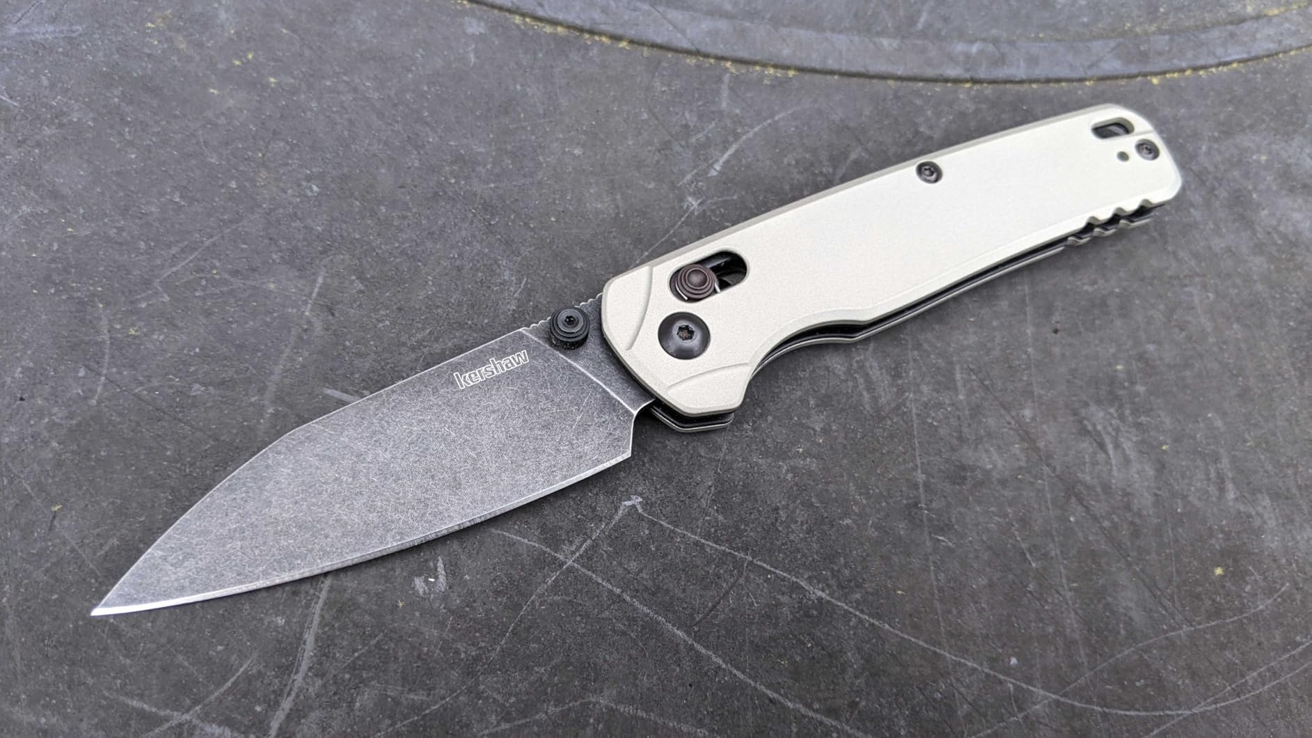 Kershaw Bel Air Pocket Knife, Made in The USA, 3.1 inch CPM MagnaCut Steel Blade, EDC Design, Duralock Locking Mechanism, Manual Folder, Pocketclip customer photo 1