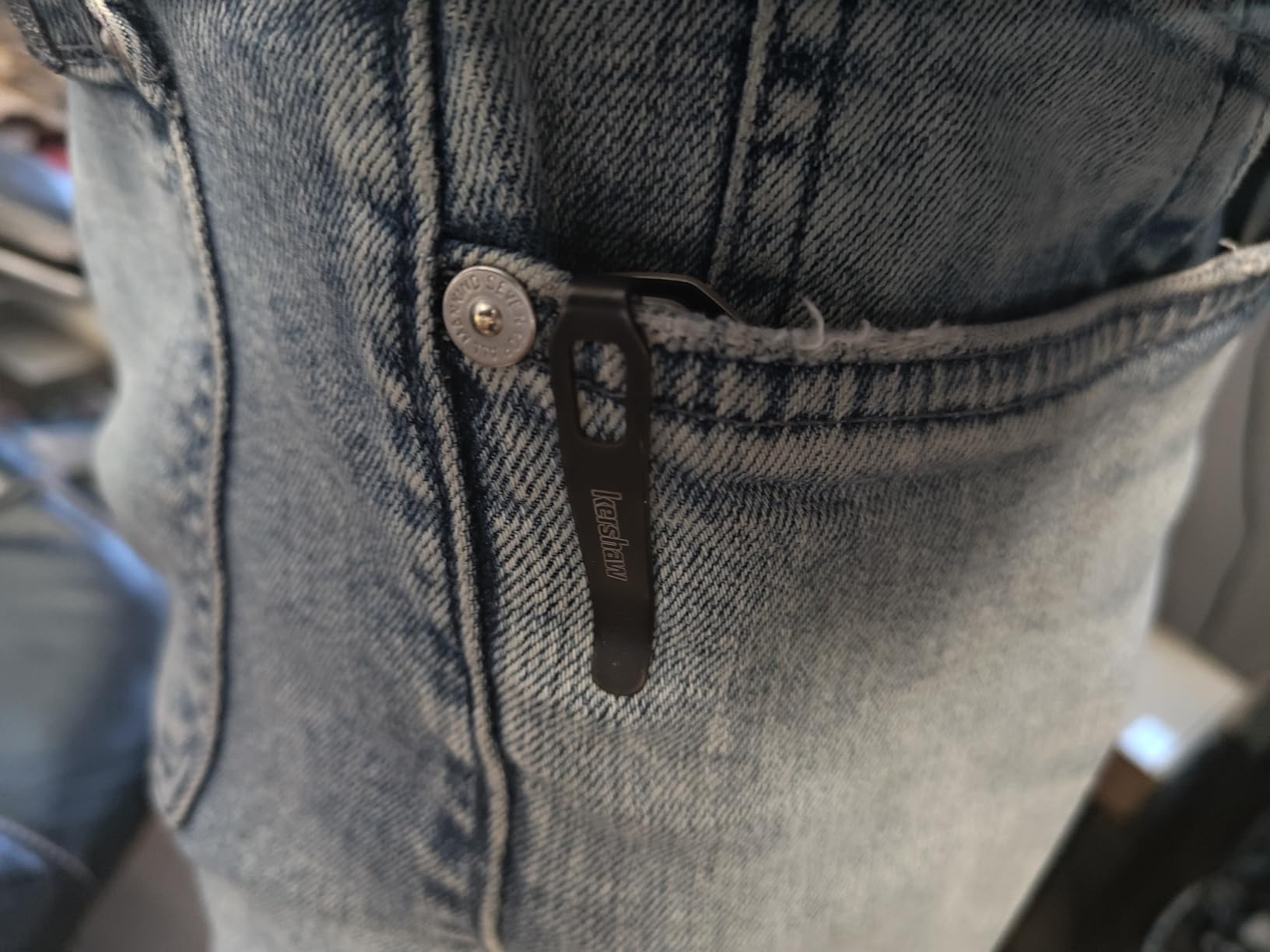 Kershaw Bel Air Pocket Knife, Made in The USA, 3.1 inch CPM MagnaCut Steel Blade, EDC Design, Duralock Locking Mechanism, Manual Folder, Pocketclip customer photo 2
