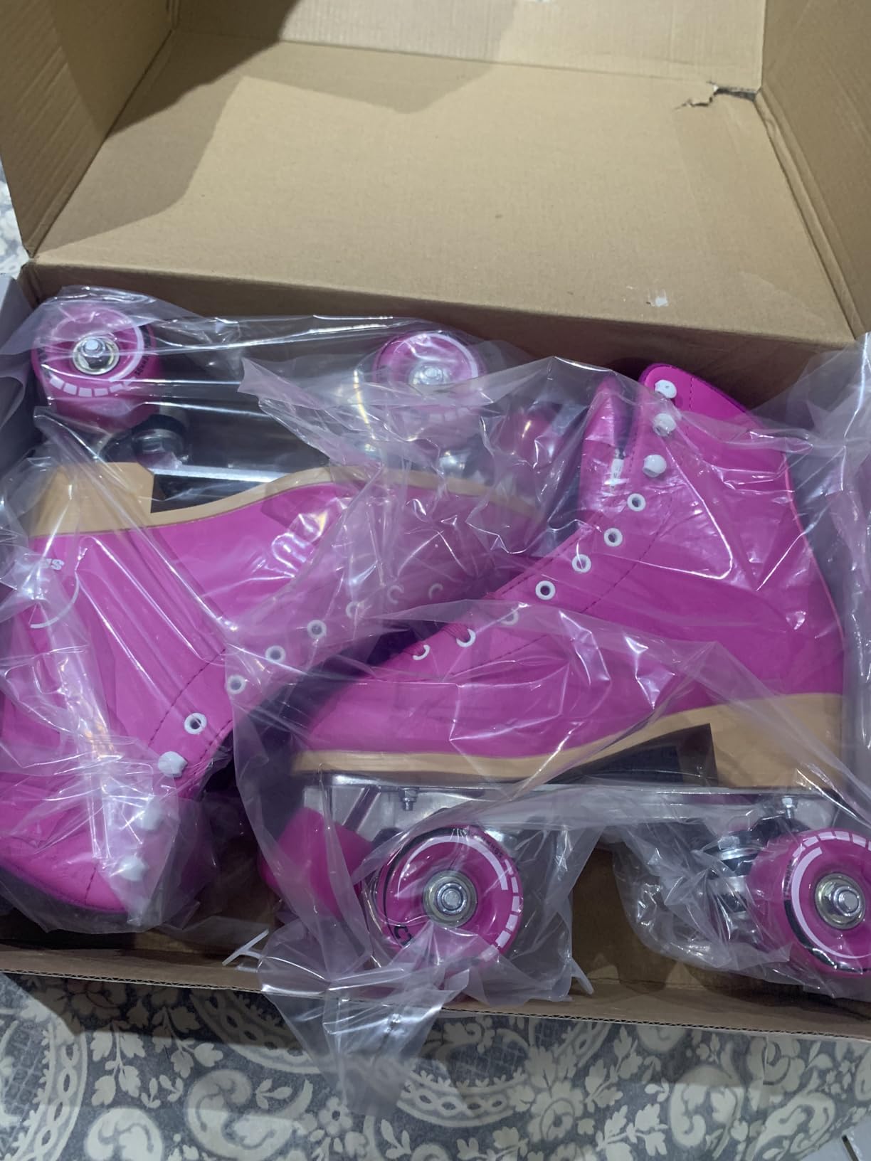 C SEVEN High-Top Quad Roller Skates for Girls and Women, 4-Wheel Skates customer photo 2