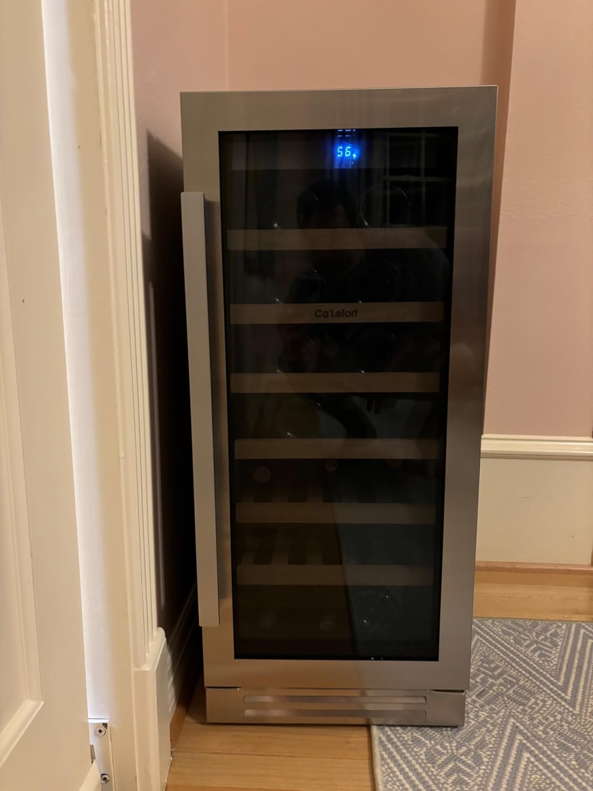 Ca'Lefort 24 Inch Wine Fridge, 61-Bottle Wine Cooler Refrigerator customer photo 2