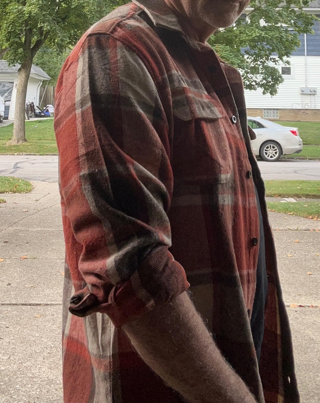 COOFANDY Mens Flannel Shirts Long Sleeve Plaid Shirt Jacket Button Down Shirt with Pockets customer photo 1