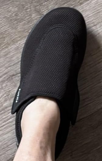 FitVille Diabetic Shoes for Women Extra Wide Walking Shoes Slip-On Orthopedic Shoes with Adjustable Strap for Swollen Feet Neuropathy - EasyTop Wings V2 customer photo 1