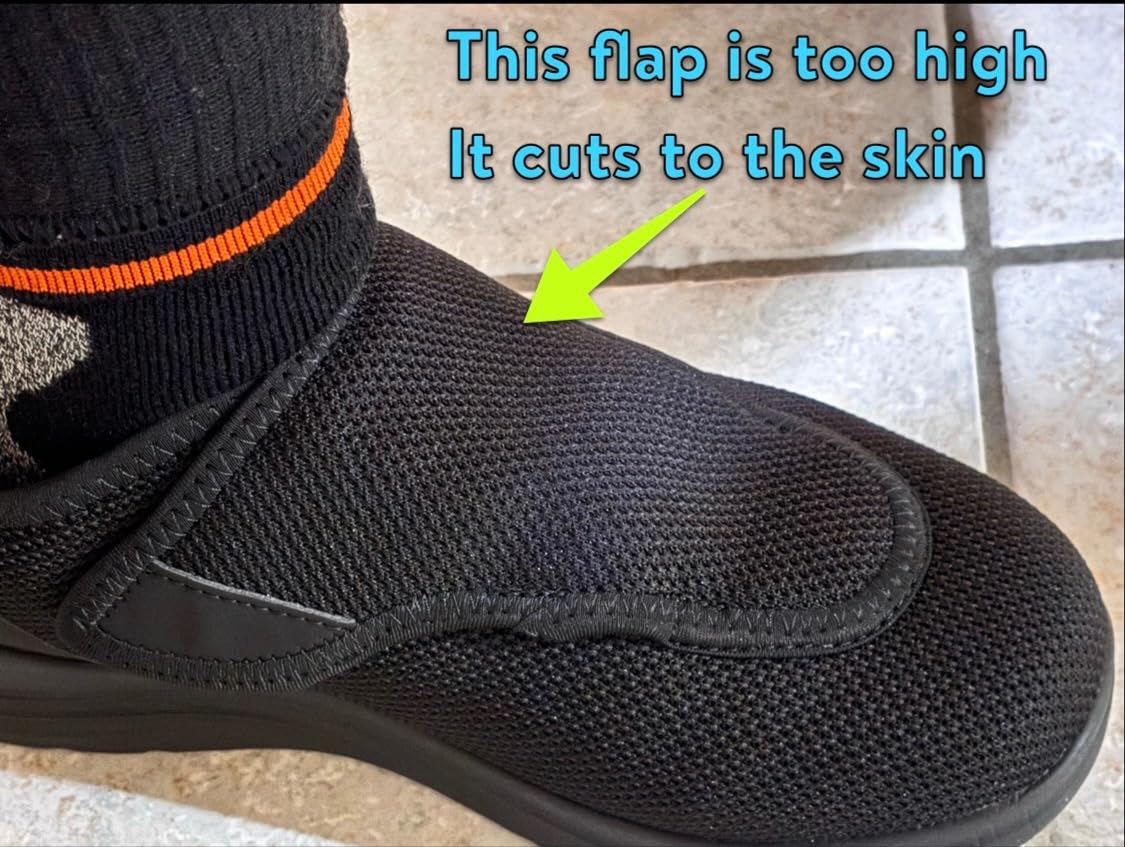 FitVille Diabetic Shoes for Women Extra Wide Walking Shoes Slip-On Orthopedic Shoes with Adjustable Strap for Swollen Feet Neuropathy - EasyTop Wings V2 customer photo 1