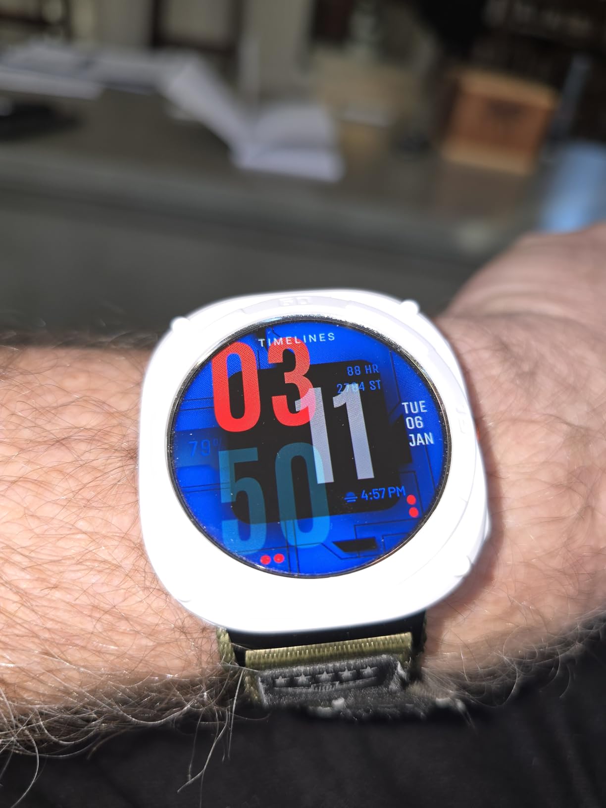 Case for Samsung Galaxy Watch Ultra 47MM (2025/2024), Colorful Shock-Proof Silicone Protective Bumper Shell Protector Sleeve customer photo 2