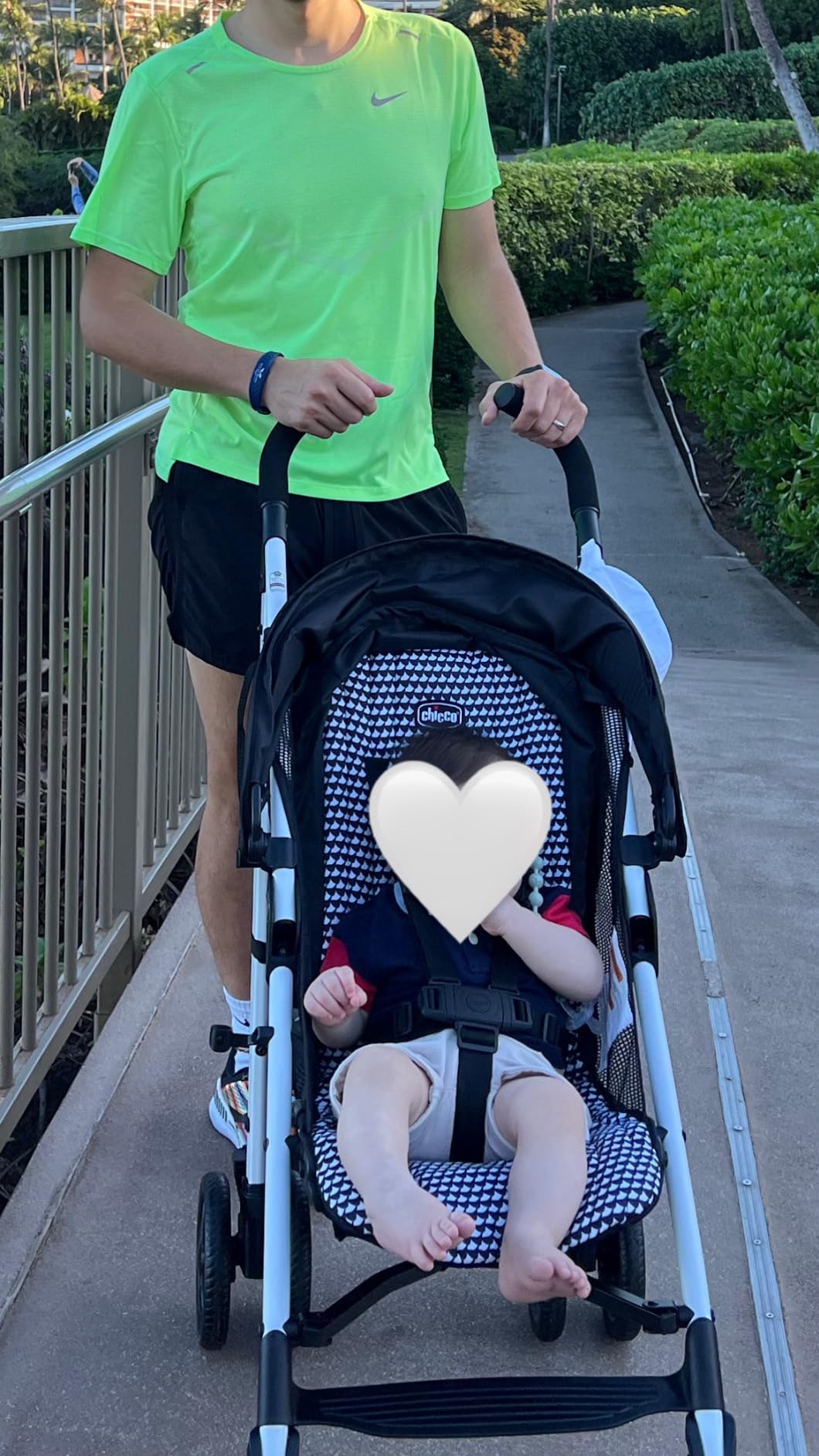 Chicco Liteway Stroller, Compact Fold Baby Stroller with Canopy, Lightweight Aluminum Frame Umbrella Stroller, for Use with Babies and Toddlers up to 40 lbs, Arctic/Blue customer photo 2