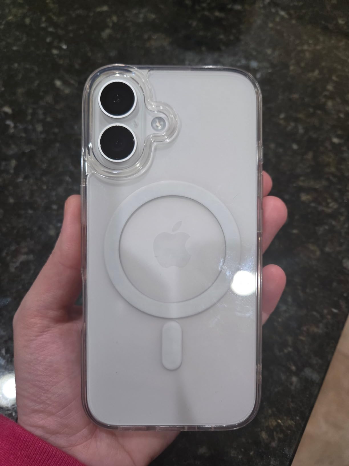 JETech Magnetic Case for iPhone 16, Clear customer photo 1