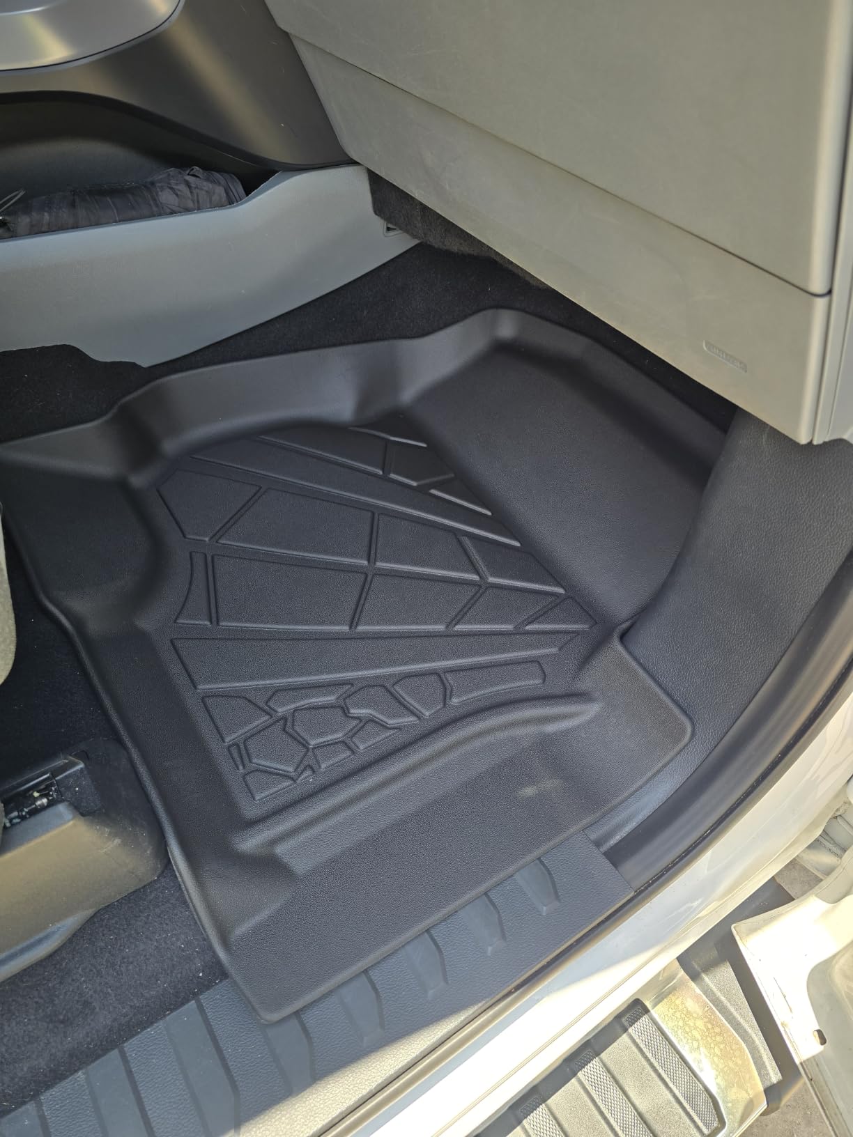KARPAL Floor Mats for 2015-2025 2026 Ford F-150 SuperCrew (Includes 2022-2026 Lightning), Custom Fit TPE All Weather Ford F150 Accessories 1st & 2nd Row Floor Liner customer photo 2