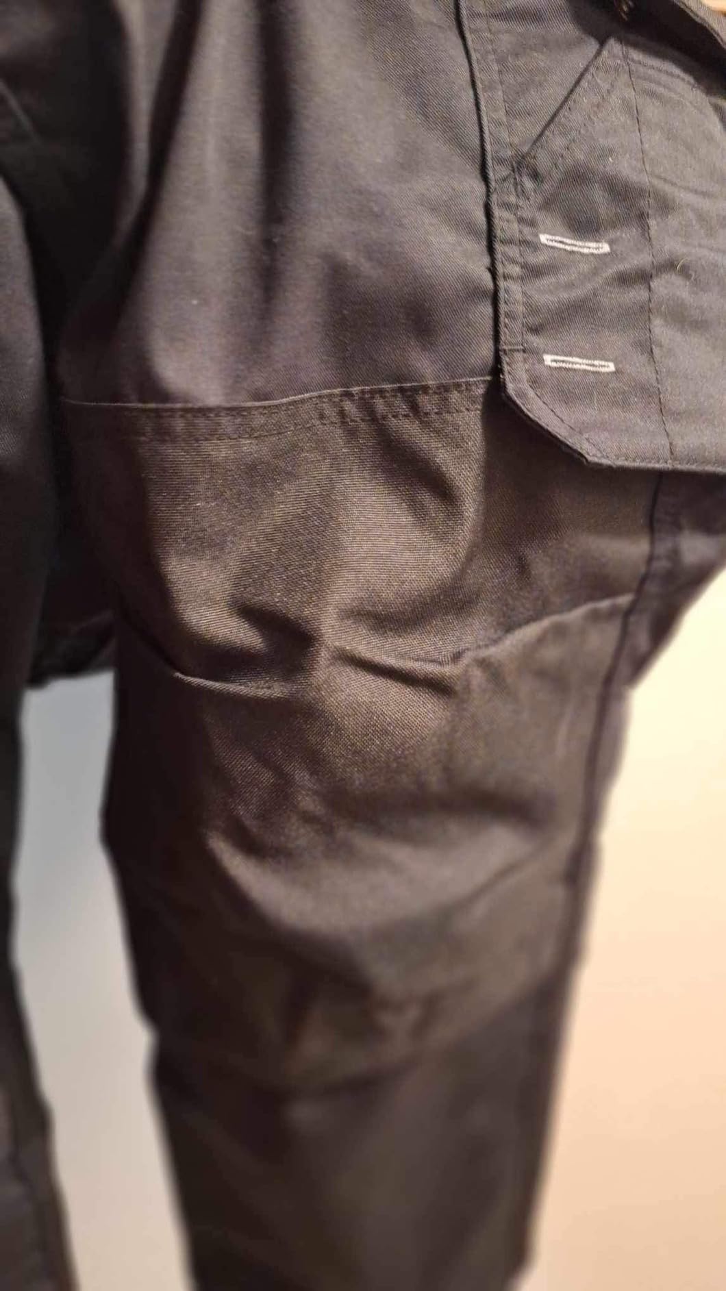 DURAWERK Men's Work Pants, Carpenter Pants with Reinforced Knee Pad Pockets | Relaxed Fit, 11 Multi-Purpose Pockets, Elastic Waist & Reinforced Crotch, for Carpenters, Electricians, Construction customer photo 2