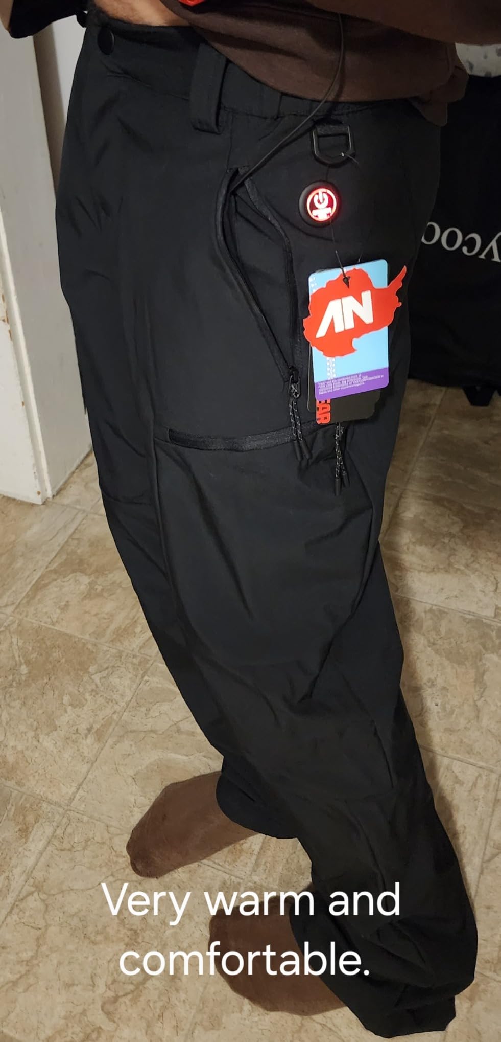 ANTARCTICA GEAR Heated Pants for Men, with 12V Battery, 5-Zone Heating Softshell Outdoor Trousers Hiking Pants customer photo 1