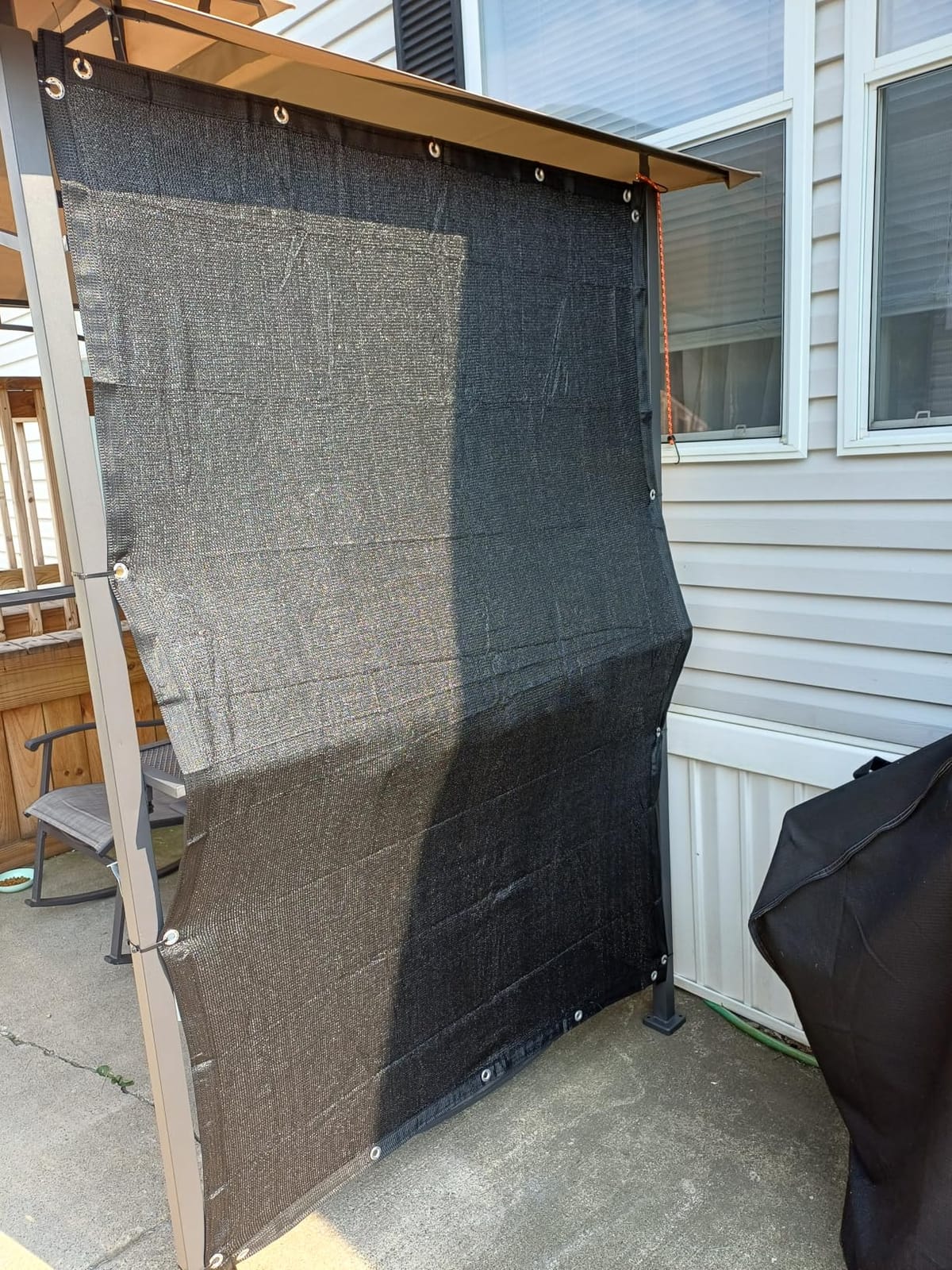 Royal Shade 6' x 4' Black 90% Shade Cloth Dog Kennel Shade Mesh Tarp Sunblock with Grommets for Dog Kennel Cover, Fence Privacy Screen, Greenhouse, Chicken Coop & Pet Playpen (We Make Custom Size) customer photo 1