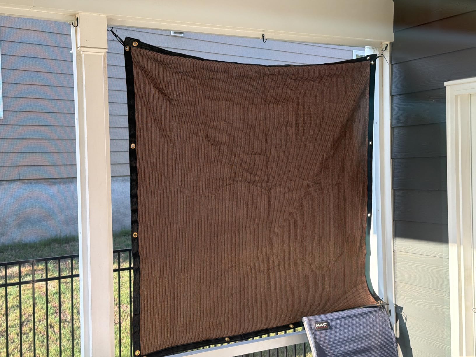 Royal Shade 6' x 4' Black 90% Shade Cloth Dog Kennel Shade Mesh Tarp Sunblock with Grommets for Dog Kennel Cover, Fence Privacy Screen, Greenhouse, Chicken Coop & Pet Playpen (We Make Custom Size) customer photo 2