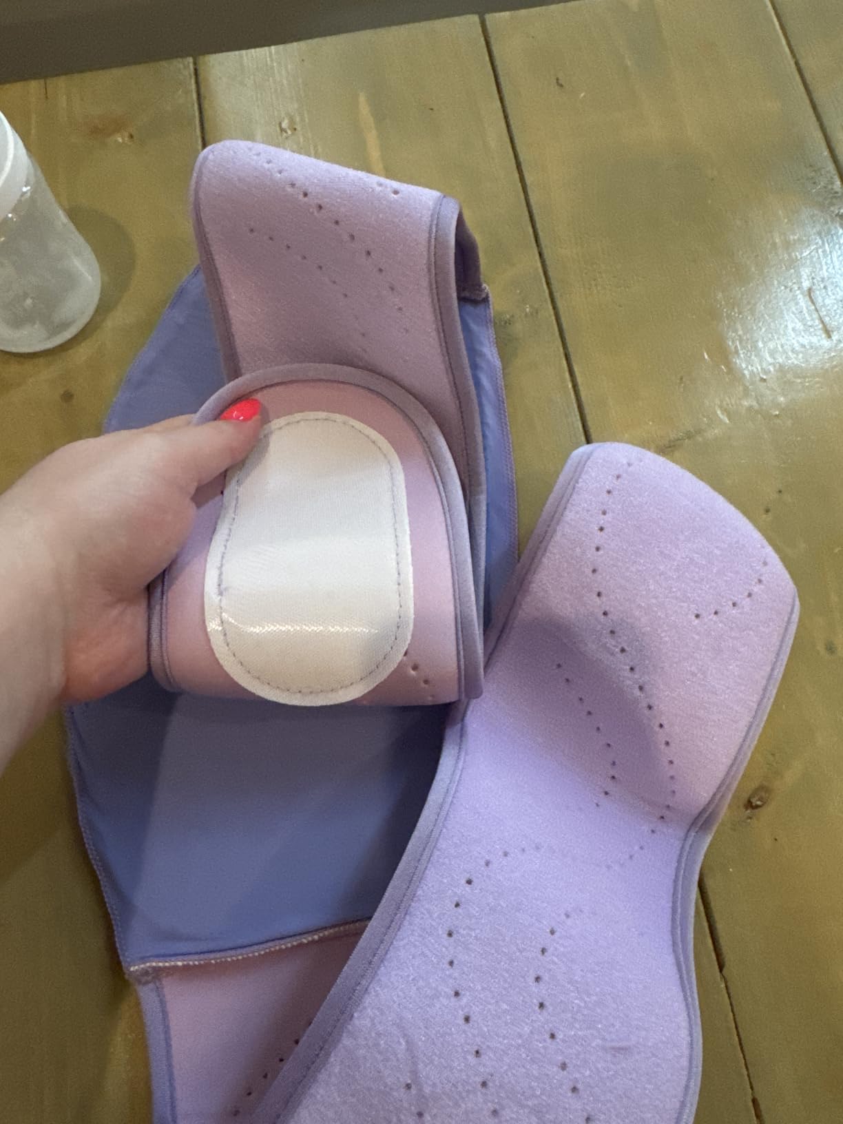 C-Section Gel Ice Pack for Post-Op Recovery - Belly Binder for C-Section, Hot & Cold Therapy for Postpartum Recovery, Soft Gel Ice Wrap for Incision Protection, Reduces Swelling and Discomfort, Purple customer photo 2