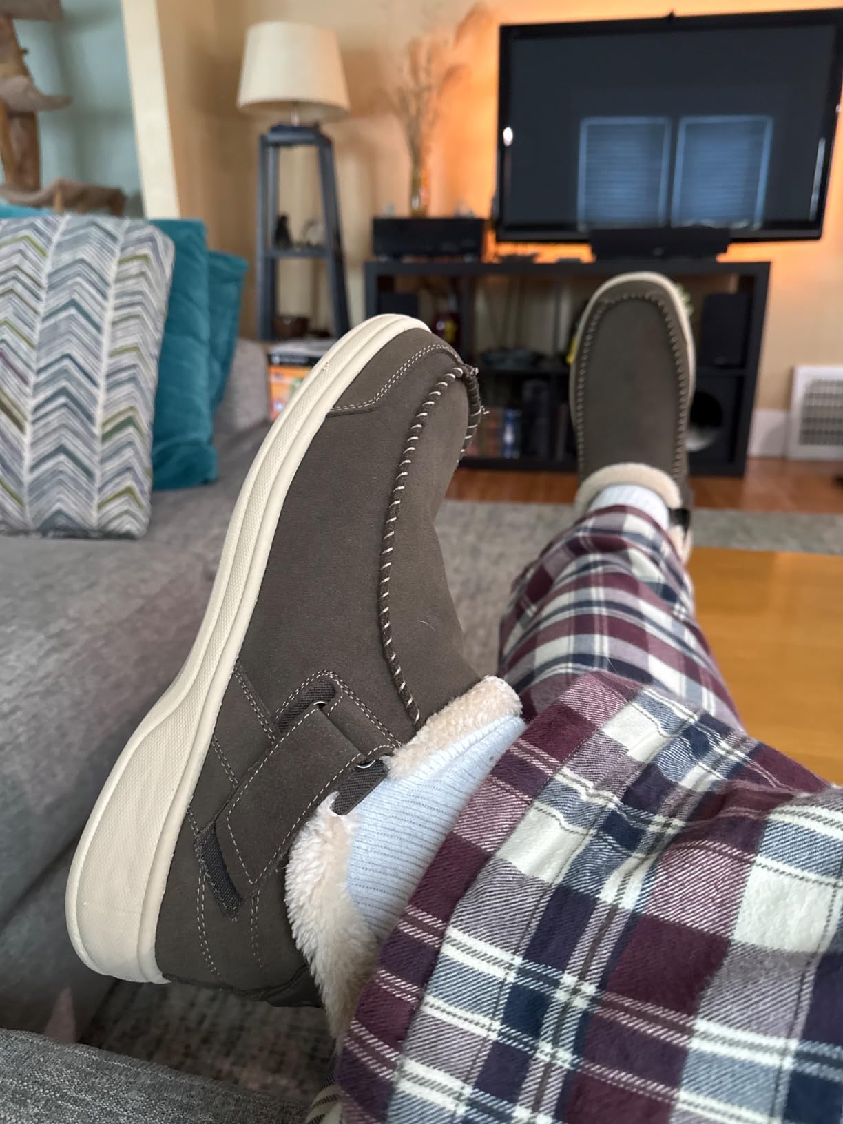 Orthofeet Vito Orthopedic Men's Slip-On Slippers customer photo 2