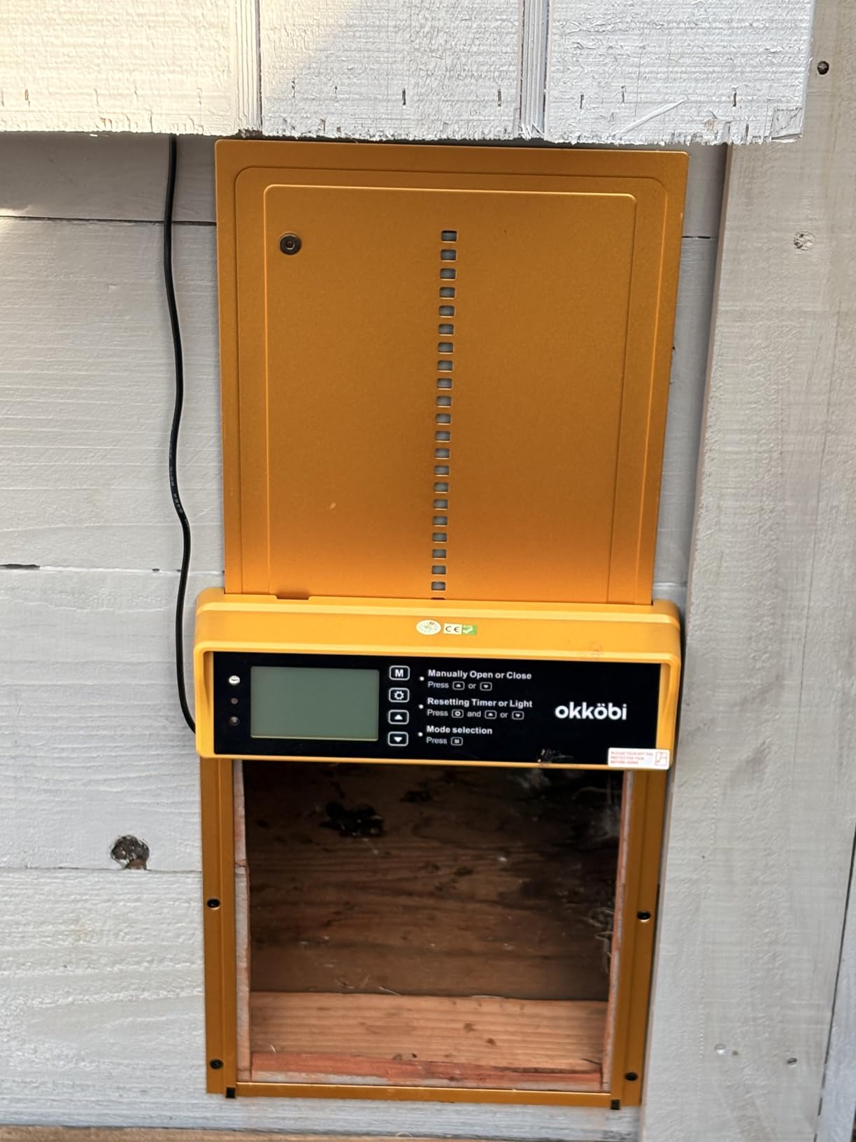 Chicken Coop Door, Light Sensor, Solar Powered Automatic with LCD Display customer photo 2