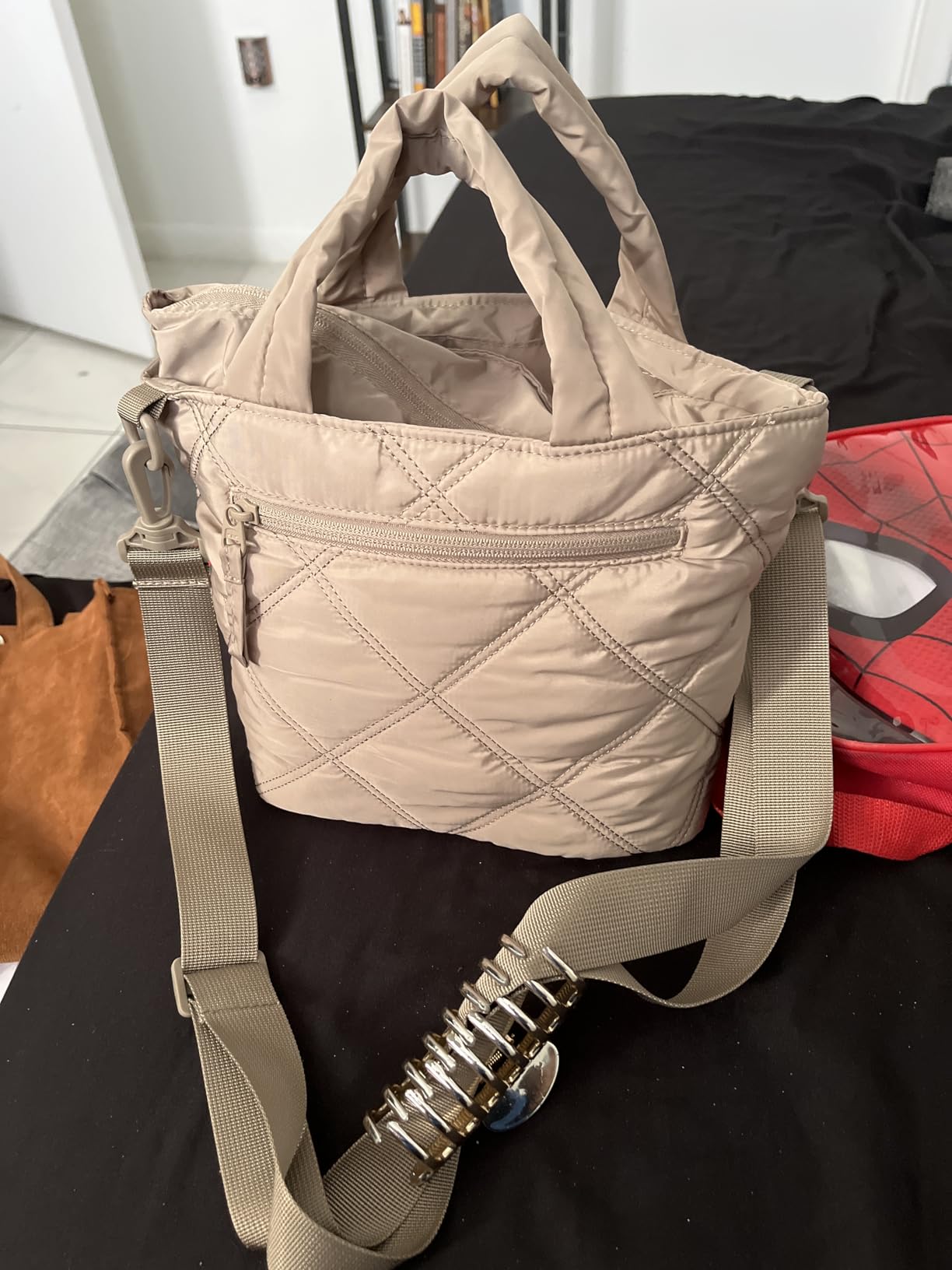 BAGSMART Crossbody Bags for Women, Lightweight Purses for Women, Quilted Puffer Tote Handbags customer photo 2
