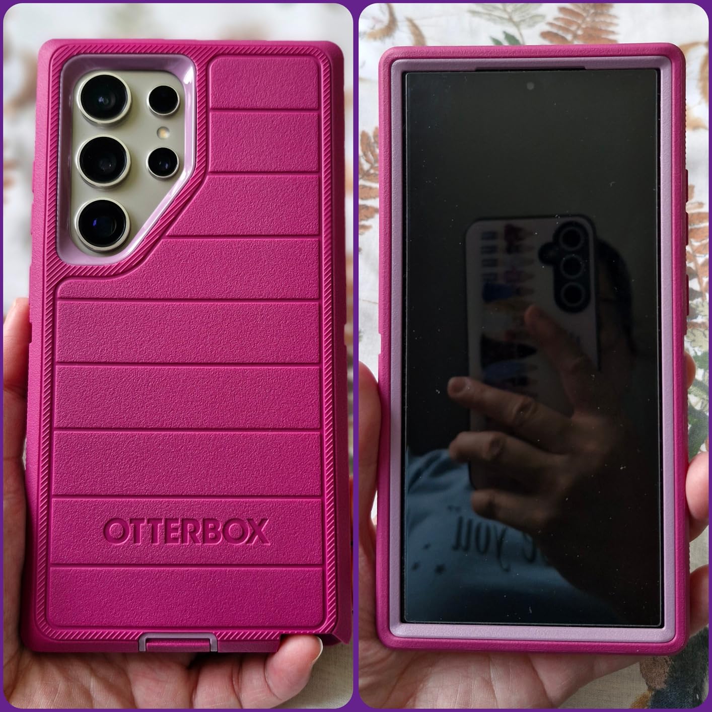 OtterBox Samsung Galaxy S24 Ultra (Only) - Defender Series Case - Black - Case Only - Screenless - Rugged & Durable - with Port Protection - Microbial Defense Protection customer photo 1