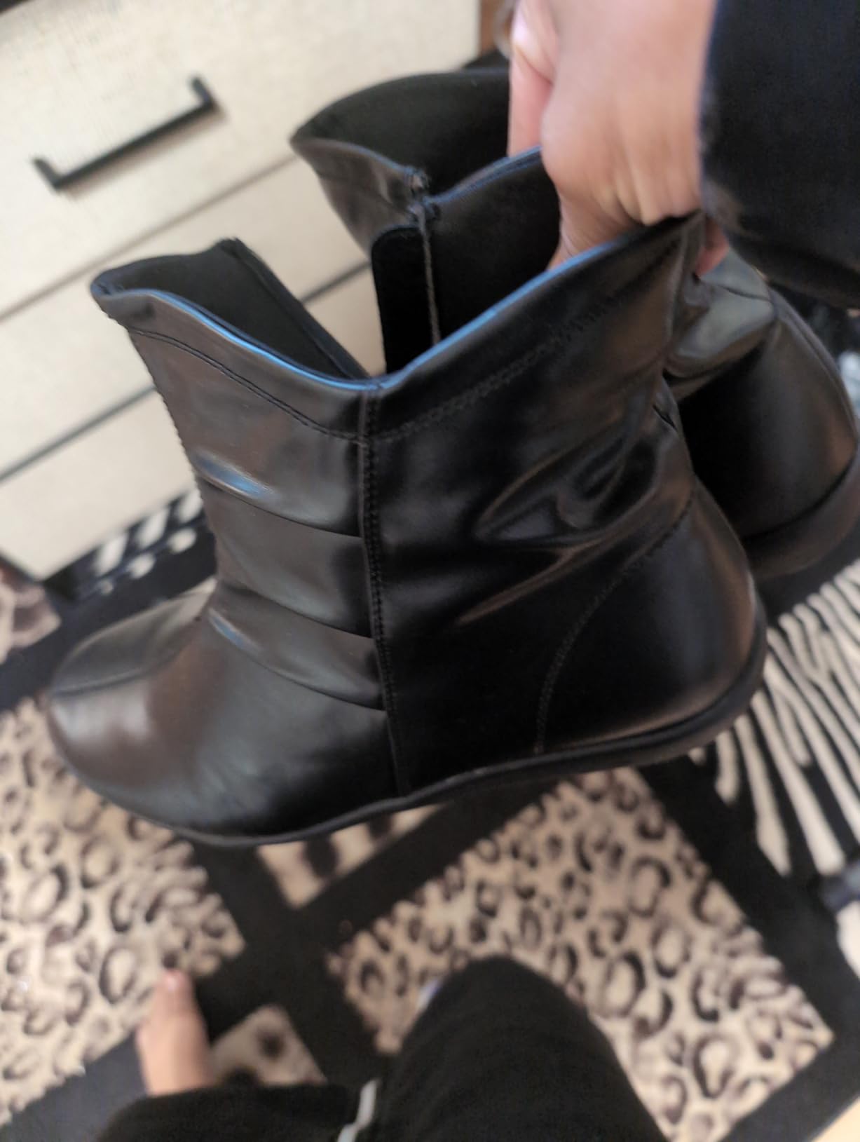 Women's Ankle Boots, Flat Booties Casual Short Boots customer photo 1