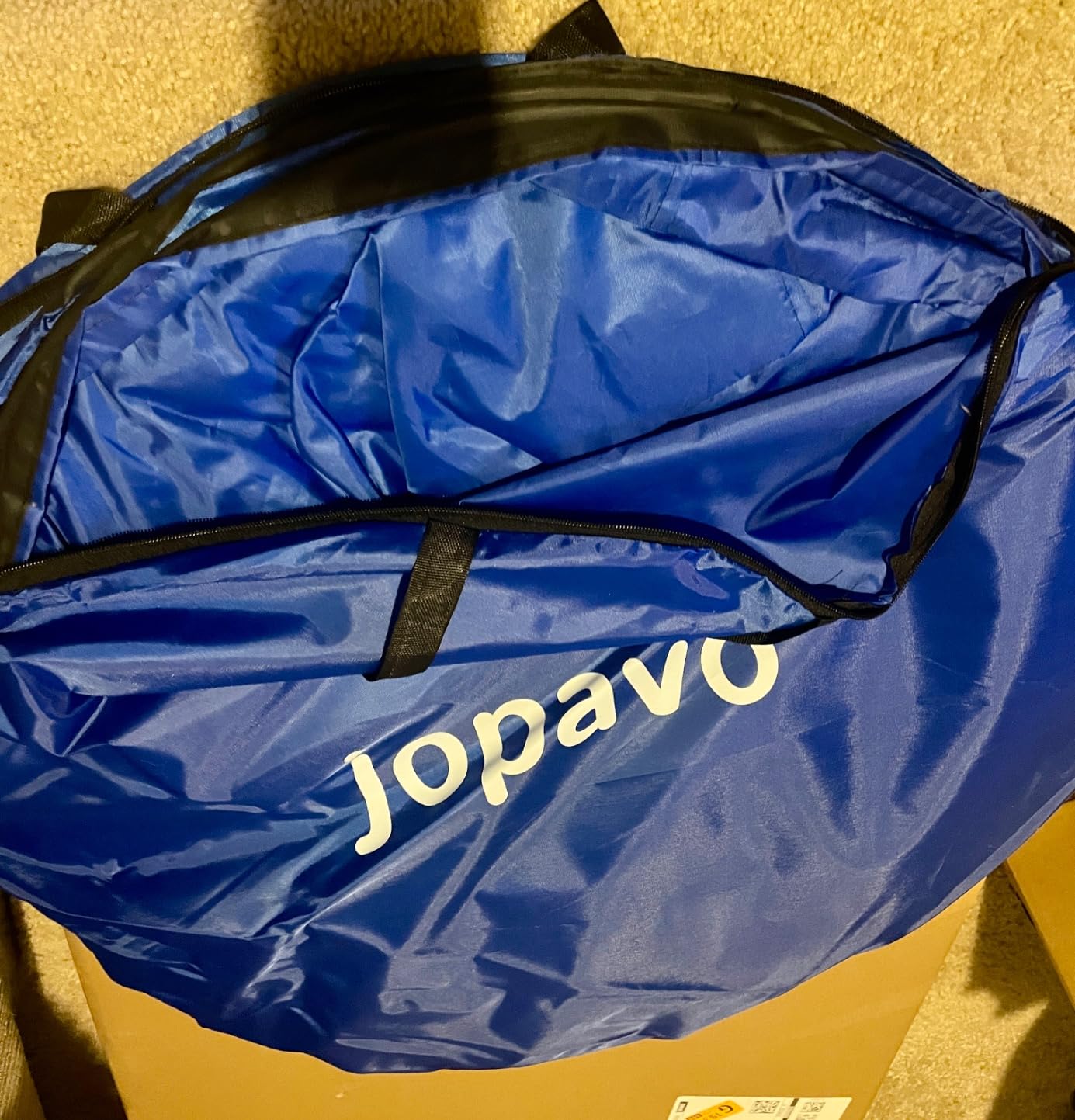 Dog Agility Training Equipment Tunnel:JOPAVO 10 Foot Agility Tunnel with 2 Pack Sandbags, Carry Bag and 4 Ground Spikes.Ideal Agility Equipment for Dog Obstacle Course,Exercise&Park customer photo 2