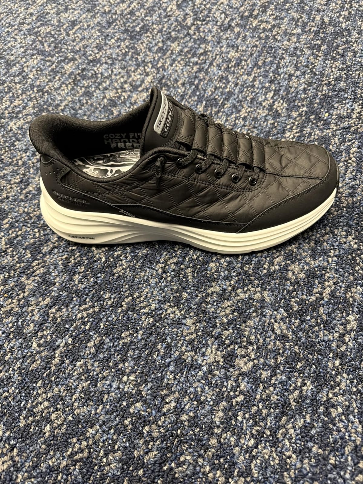 Skechers Men's Contour Foam Cozy Fit Slip-in | Hands Free Slip-ins, Contour Foam, Air-Cooled Memory Foam, Machine Washable, Casual, Deconstructed Upper customer photo 2